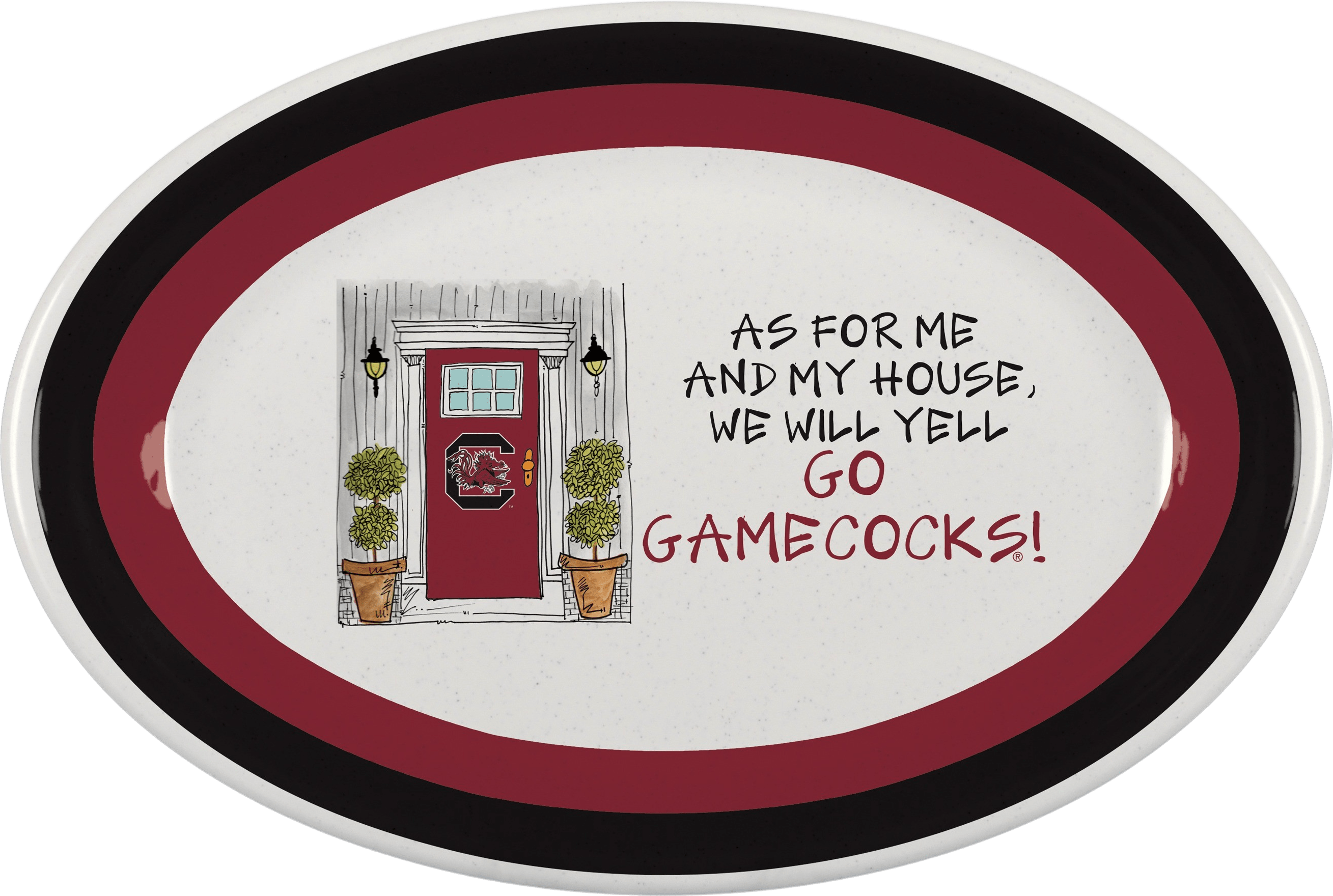 University of South Carolina Large Oval Shaped Platter
