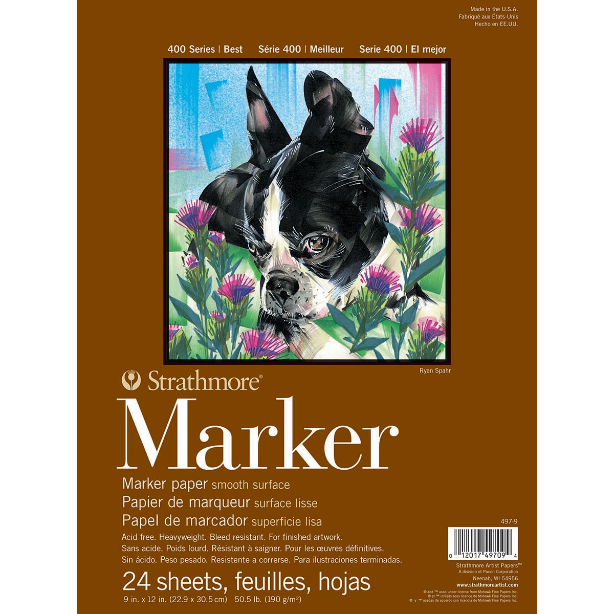 MARKER PAD 400 SERIERS 9X12 24 SHEETS