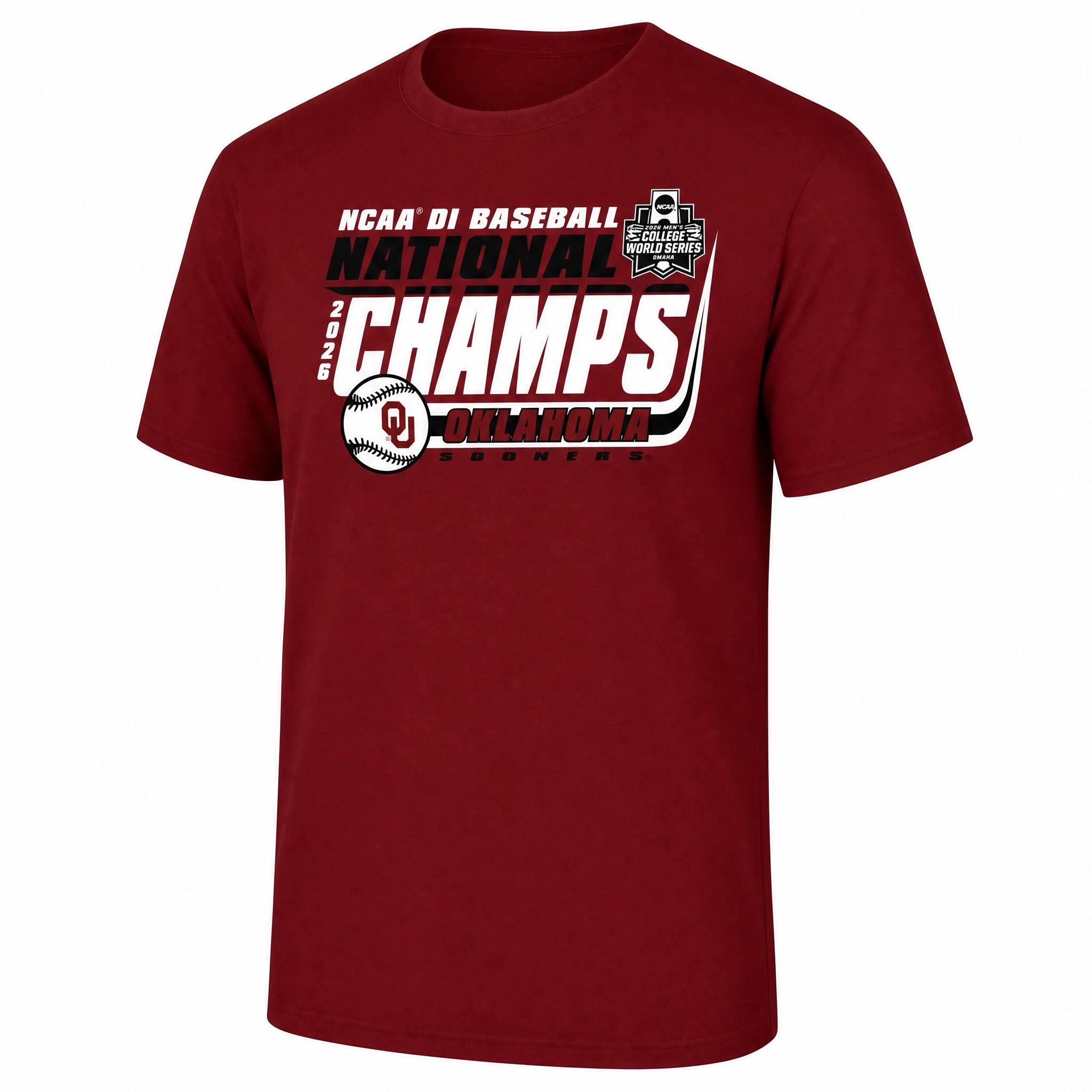 University of Oklahoma Baseball 2026 National Champions Short Sleeve T-Shirt