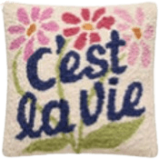 Cest La Vie Hook Pillow