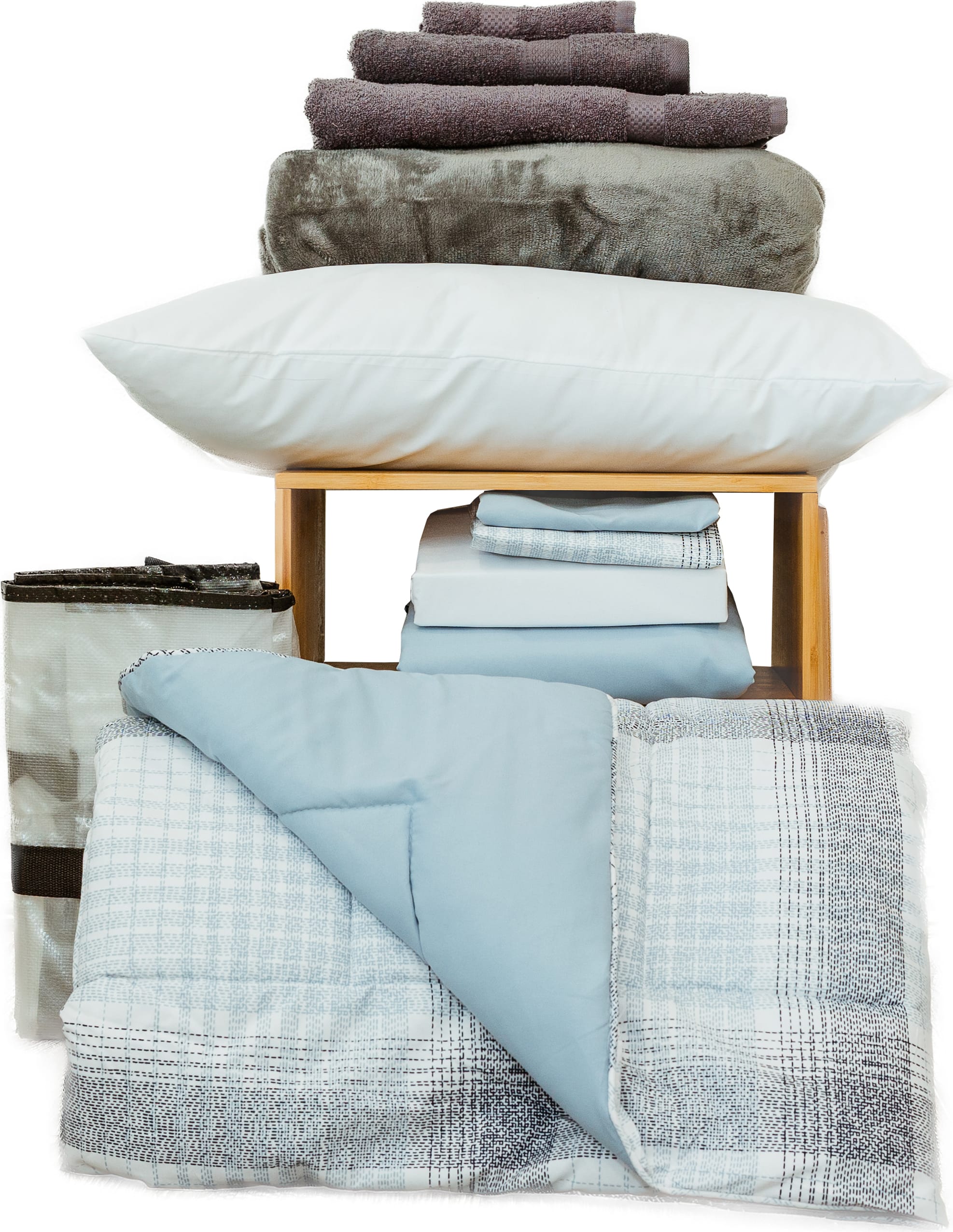 ESSNTL BEDDING BUNDLE-BLUE PLD