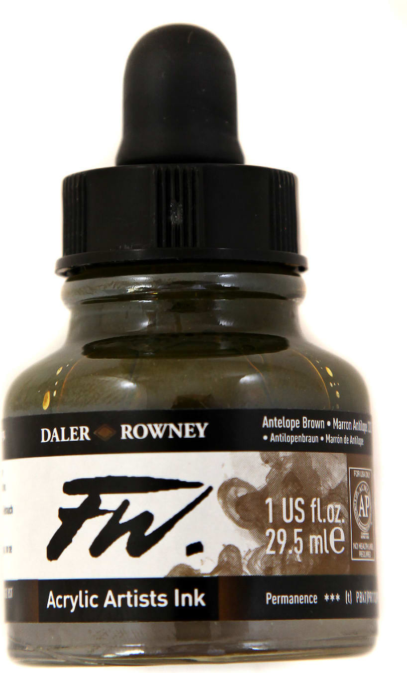 FW ACRYLIC INK 1OZ ANTELOPE BROWN