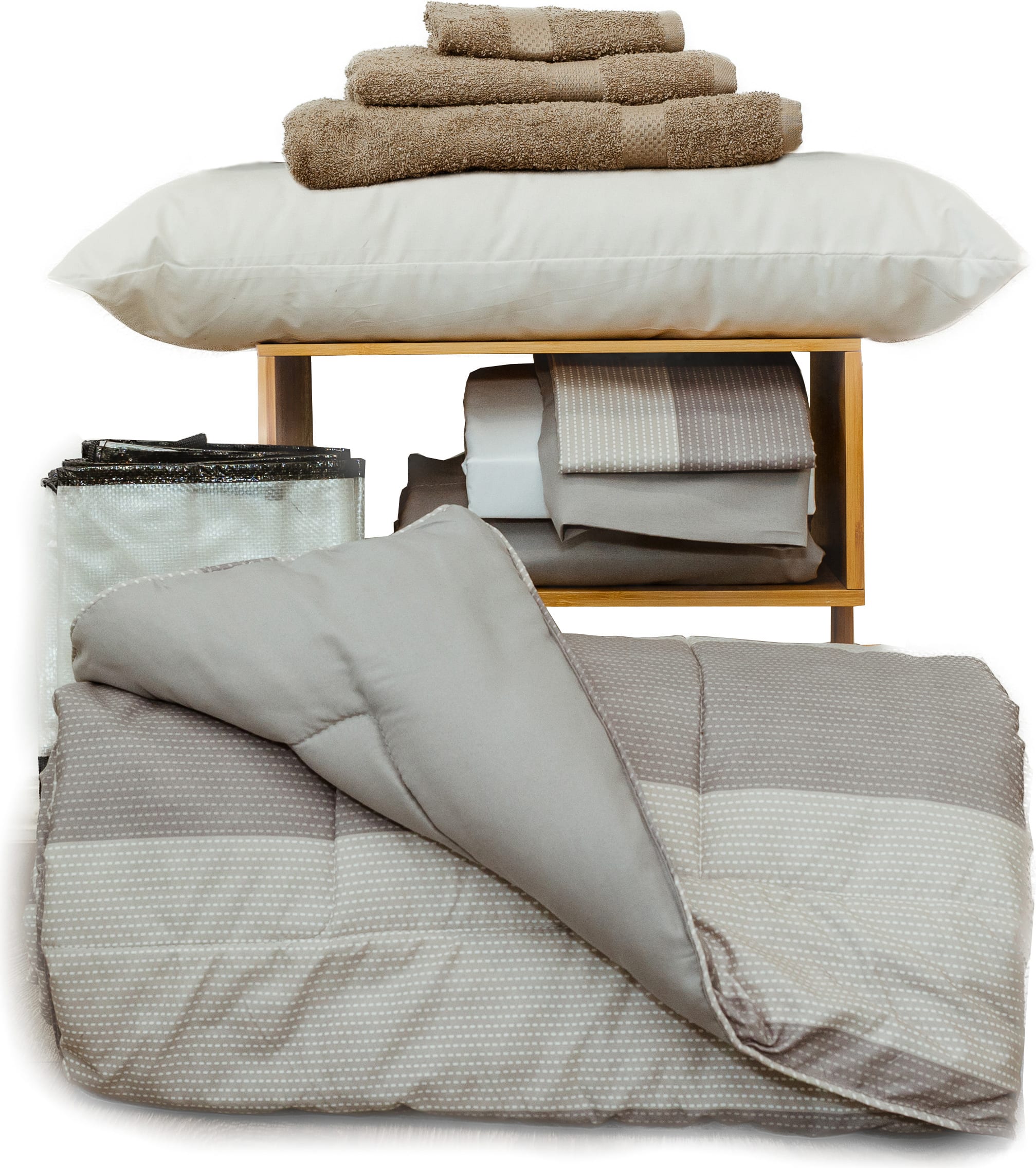 CAN ESSN BEDDING BUNDL-GRY STR
