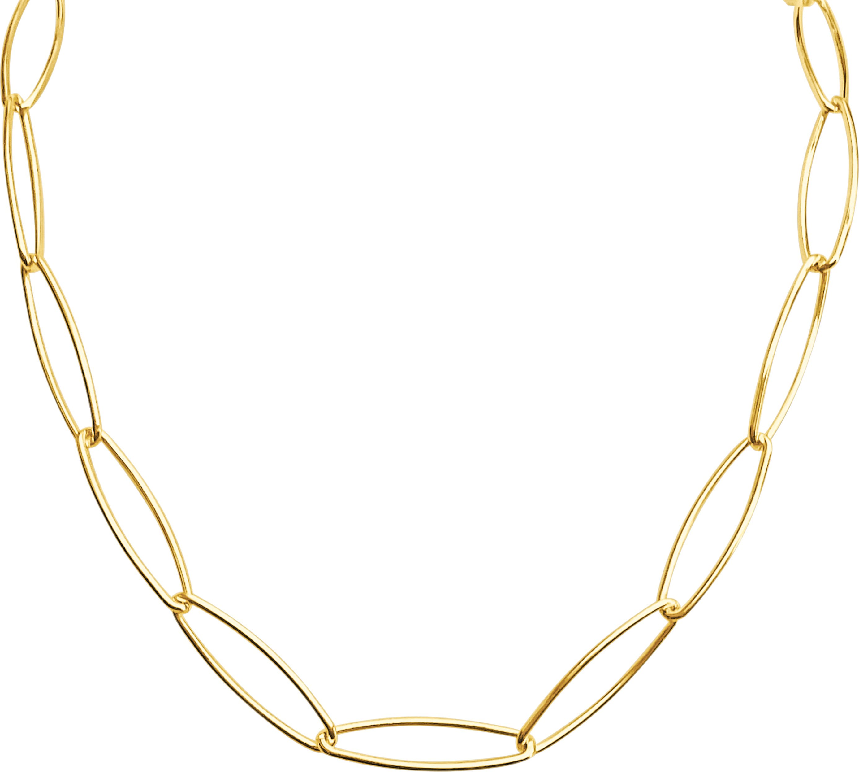Link Paperclip Chain Gold  Bracelet