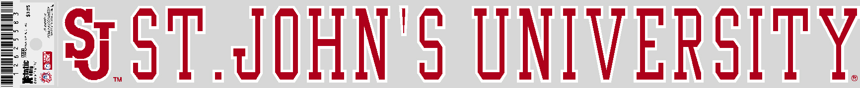 St. John's University Strip Decal
