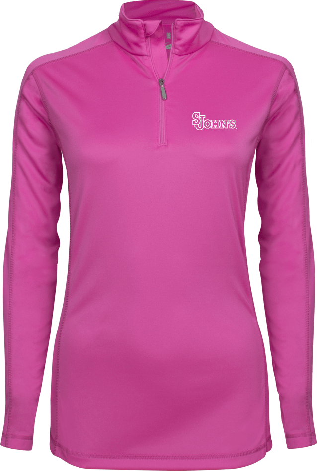 St. Johns Ladies Syntrel Interlock 1/4 Zip St Johns - ONLINE ONLY