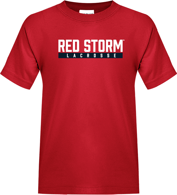 St. Johns Youth T Shirt Lacrosse Bar Design - ONLINE ONLY