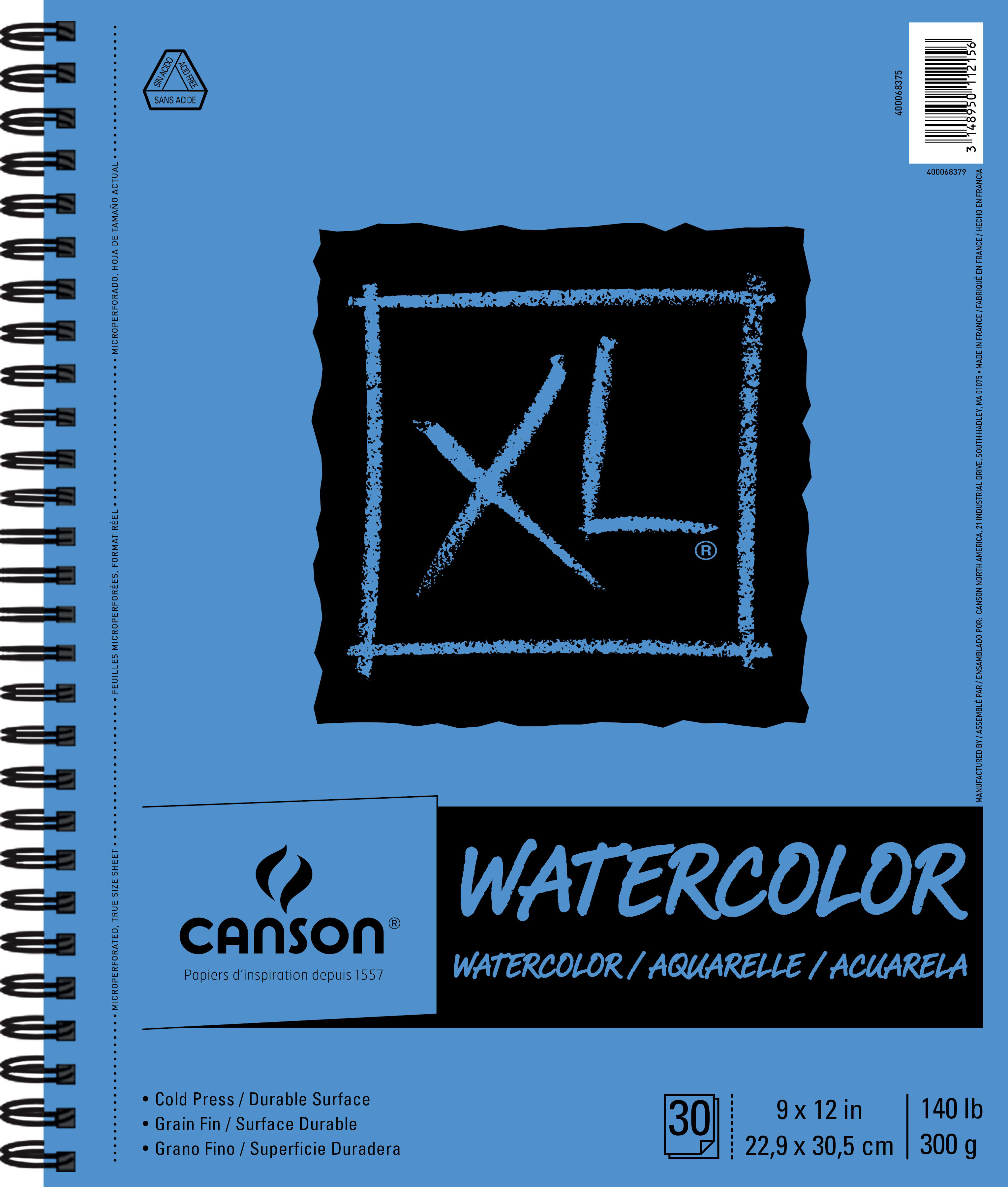 XL W/COLOR PAD,9X12 S/BOUND 30
