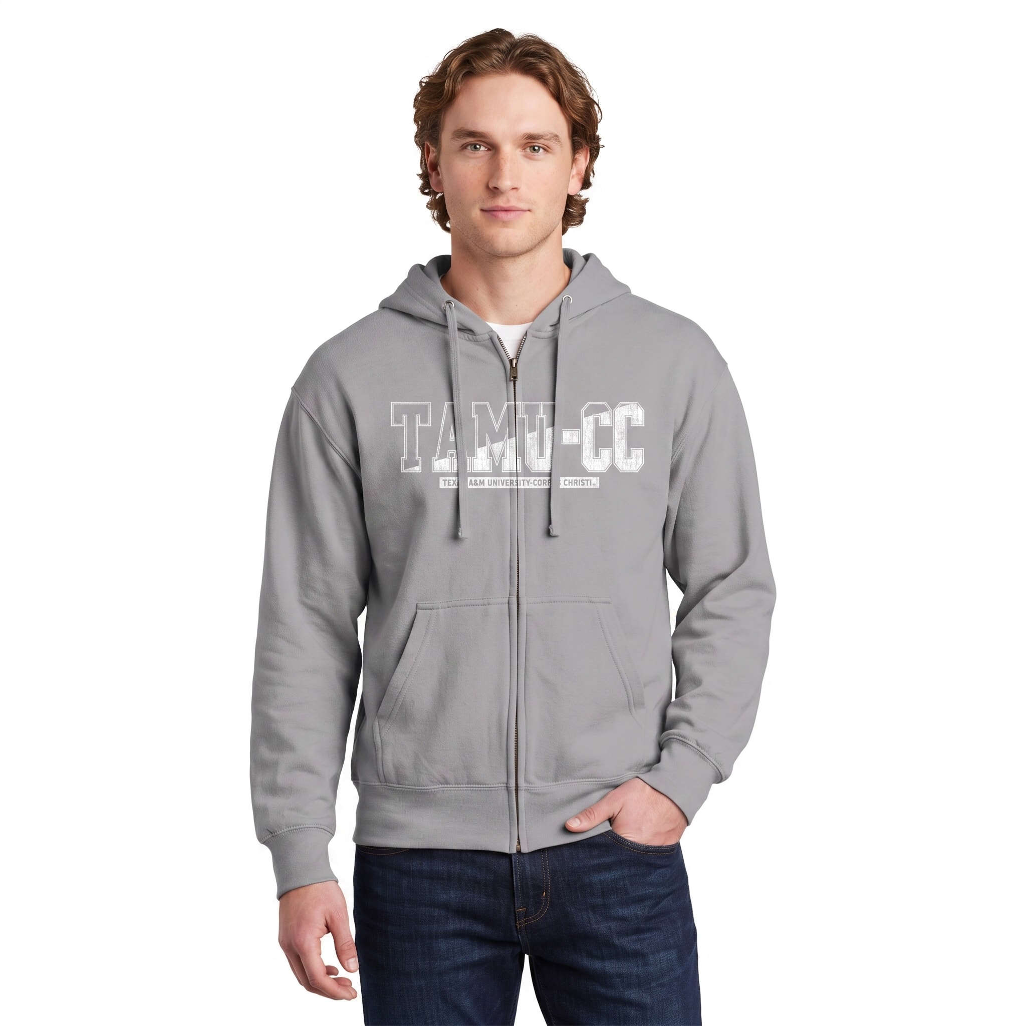 Texas A&M University-Corpus Christi Full Zip Hooded Sweatshirt