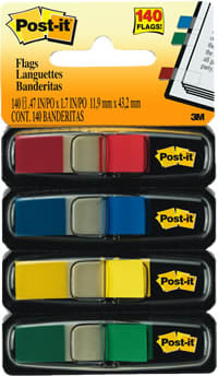 POST-IT FLAG 4PK AST COLOR