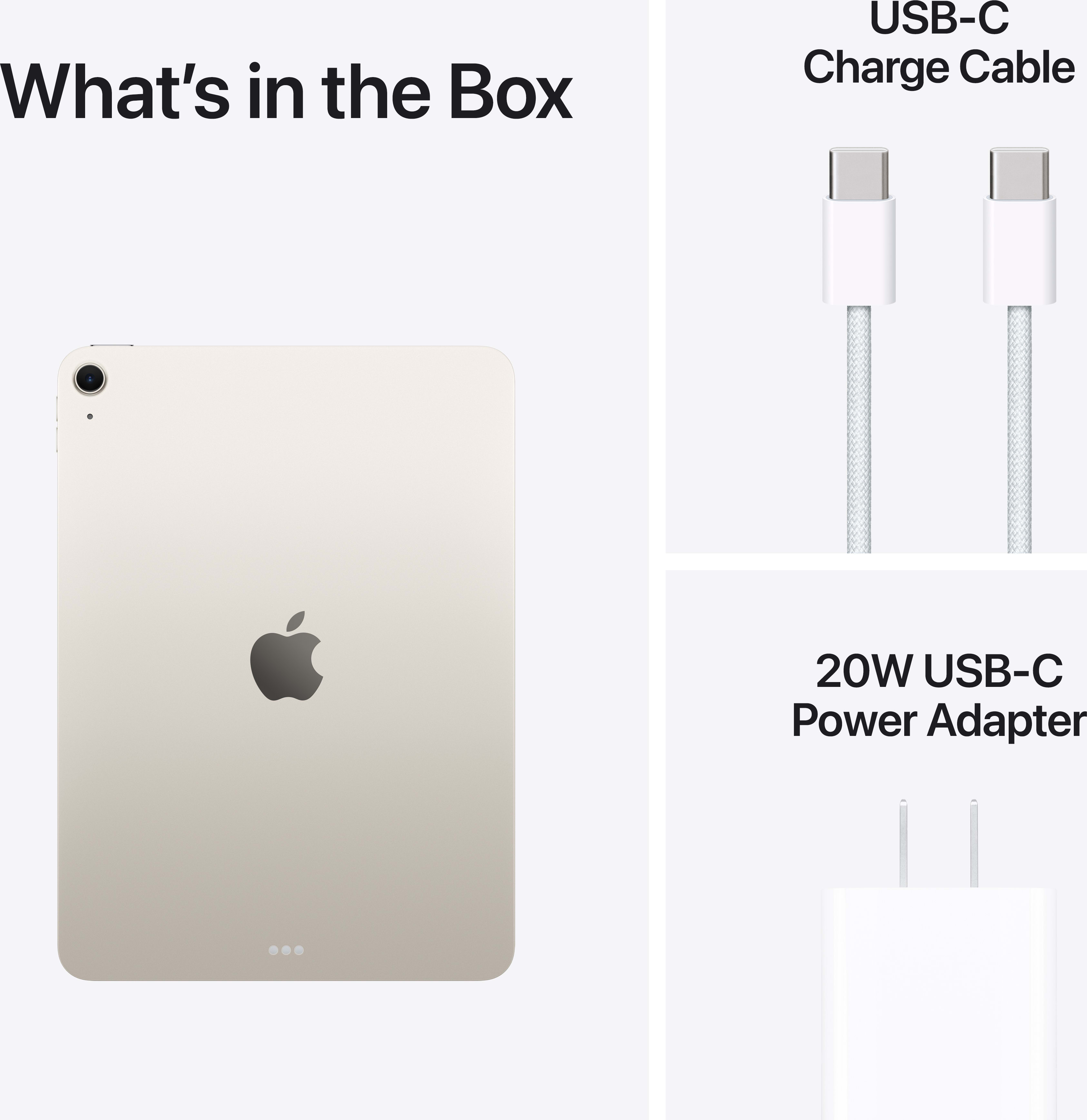Apple 11-inch iPad Air M4 Chip Wi-Fi - Starlight