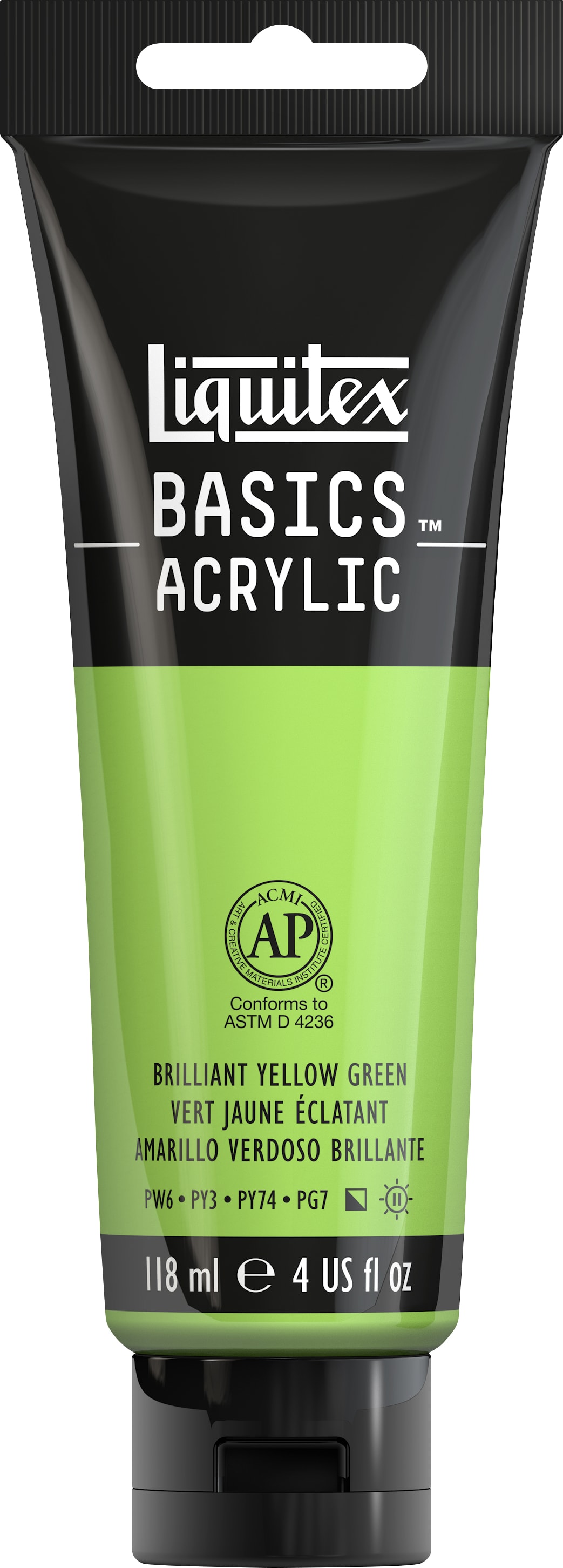 BASICS 4OZ BRILLIANT YLW GRN