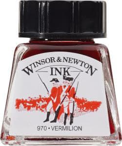 DRAWING INK 1/2 OZ VERMILLION