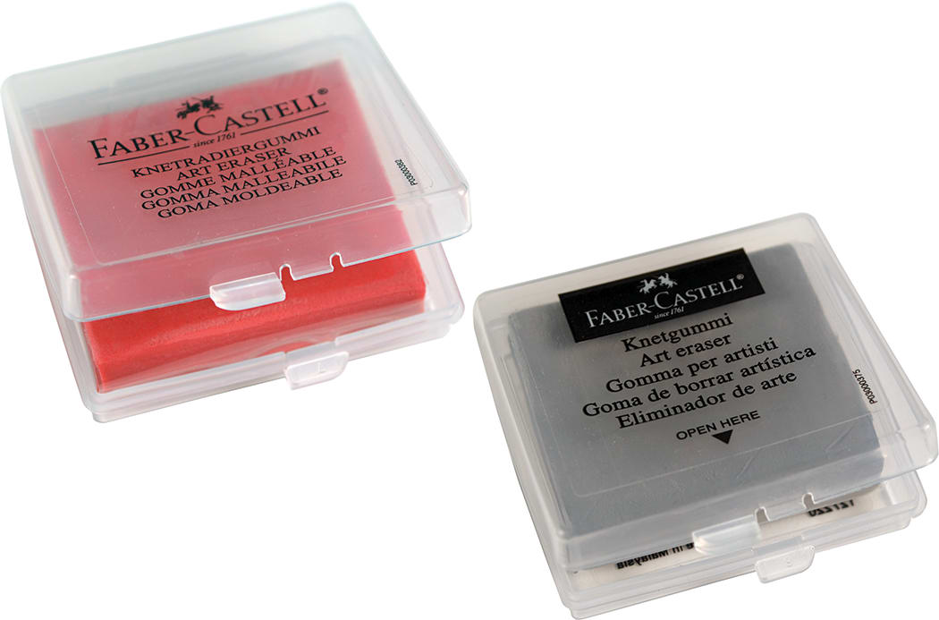 KNEADED ERASER W CASE GREY