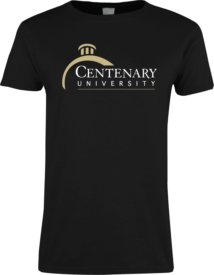 Centenary Univ Ladies T Shirt Centenary University Logo - ONLINE ONLY