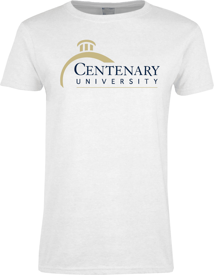 Centenary Univ Ladies T Shirt Centenary University Logo - ONLINE ONLY