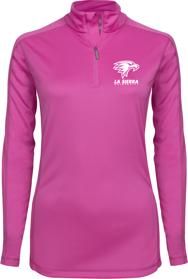 La Sierra Womens Syntrel Interlock 1/4 Zip Primary Mark - ONLINE ONLY