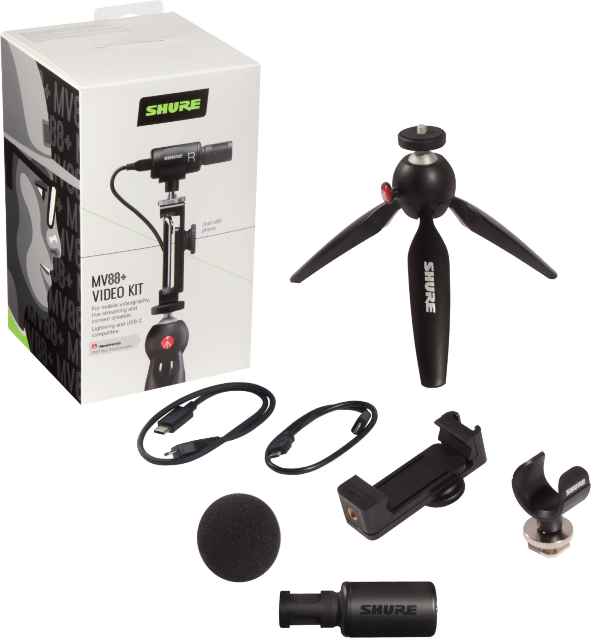 Shure MOTIV MV88+ Digital Stereo Microphone - ONLINE ONLY