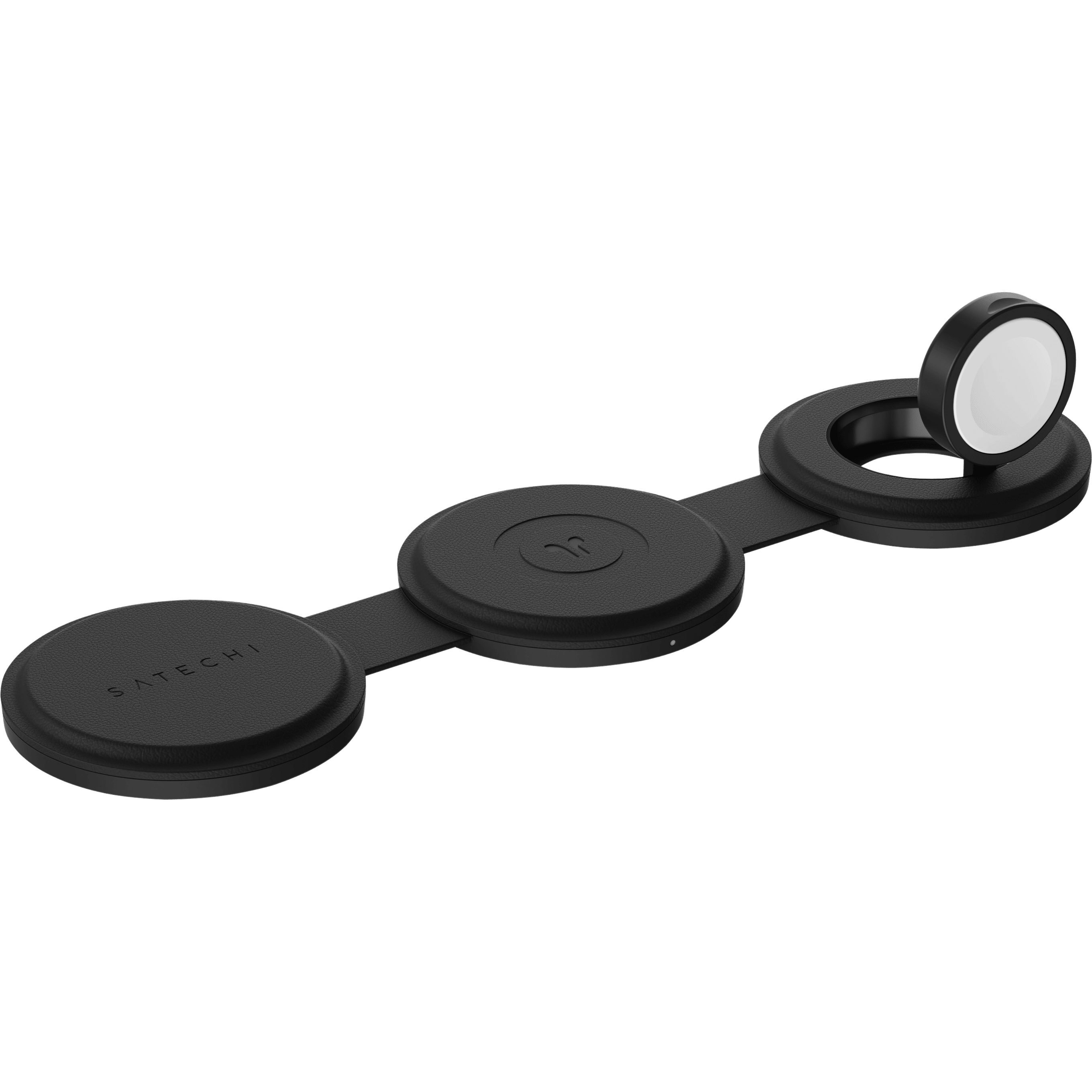 SATECHI ON GO 3 IN 1 WIRELESS CHARGER BLACK - ONLINE ONLY