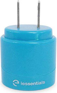 IESS DUAL USB WALL CHRGR BLU