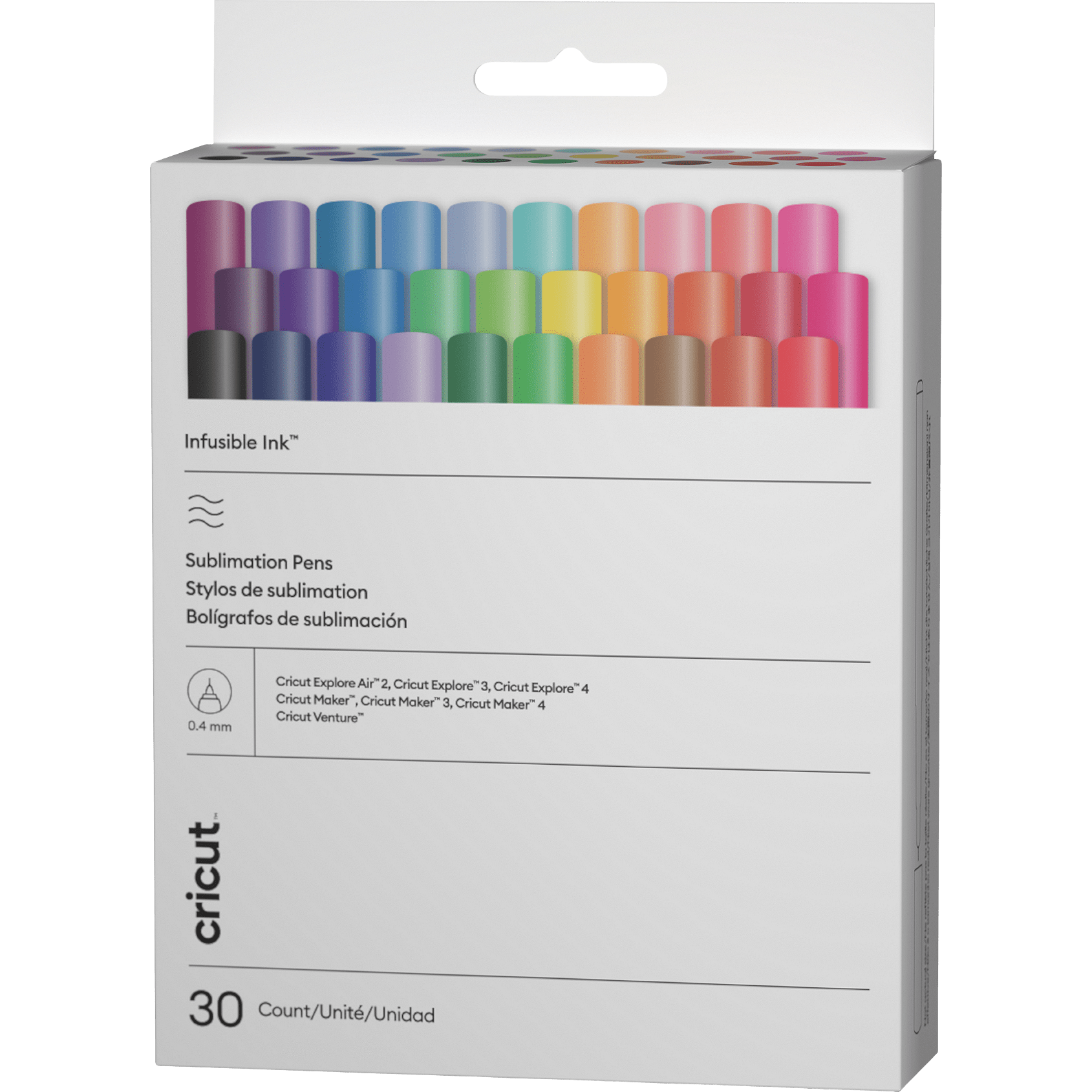 Cricut Infusible Ink Pen Set 0.4, 5.87x1.46x4.84in, Multi - ONLINE ONLY