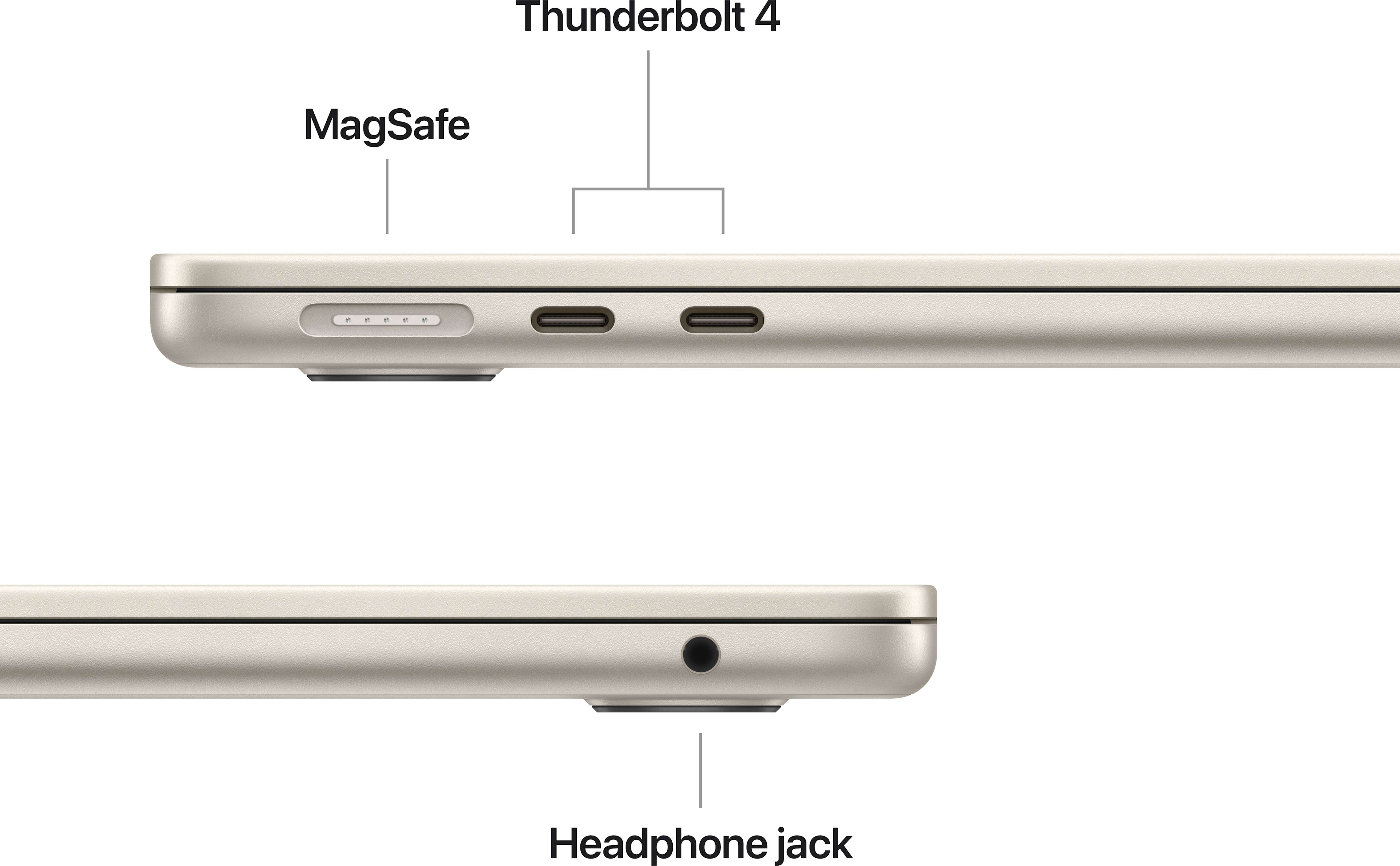 Apple 13-inch MacBook Air: Apple M5 chip with 10‑core CPU and 10‑core GPU, 16GB, 1TB SSD - Starlight