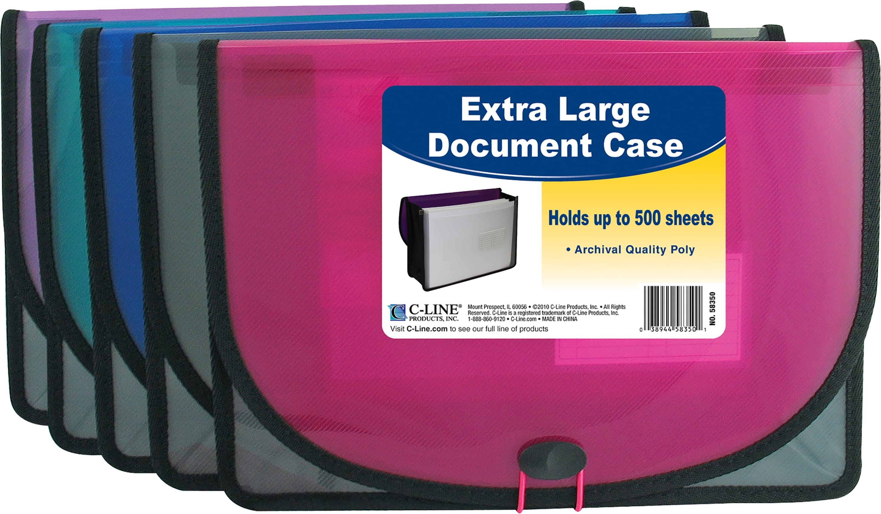 POLY DOC CASE 500CT ASST