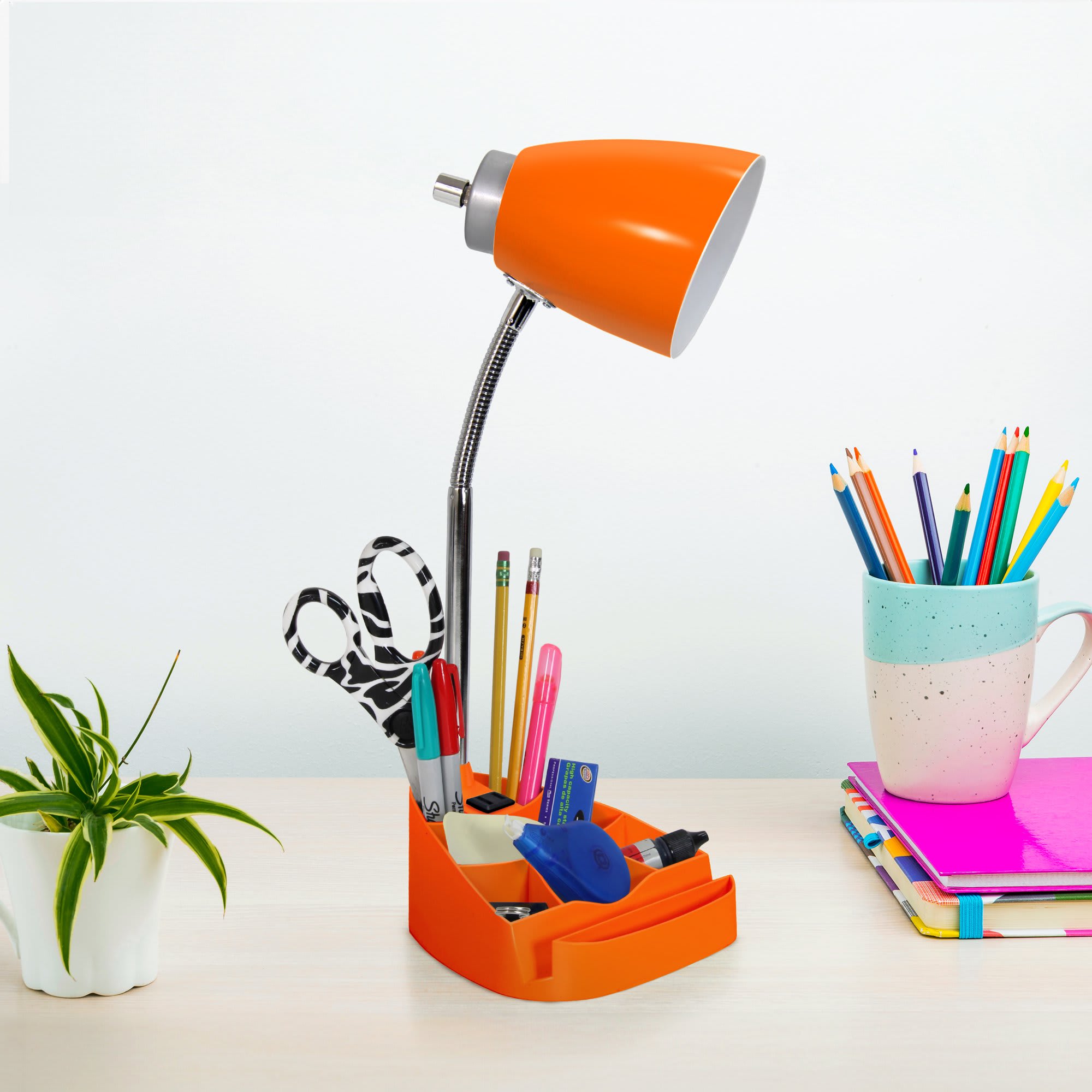 FLEX DESKLAMP OUTLET-ORANGE