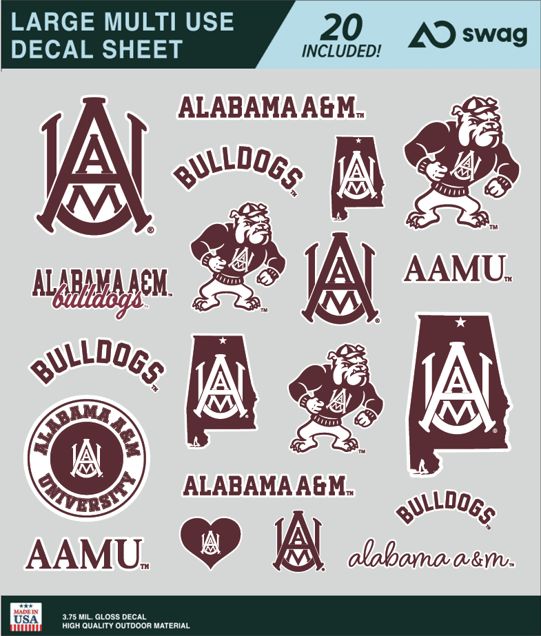 Alabama A&M University Large Sticker Sheet