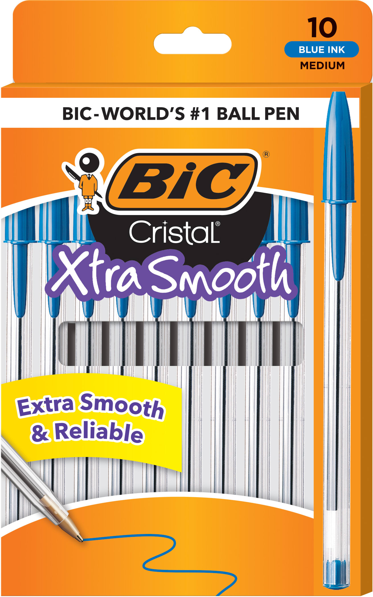BIC Cristal Ballpoint Pen 10 Pack
