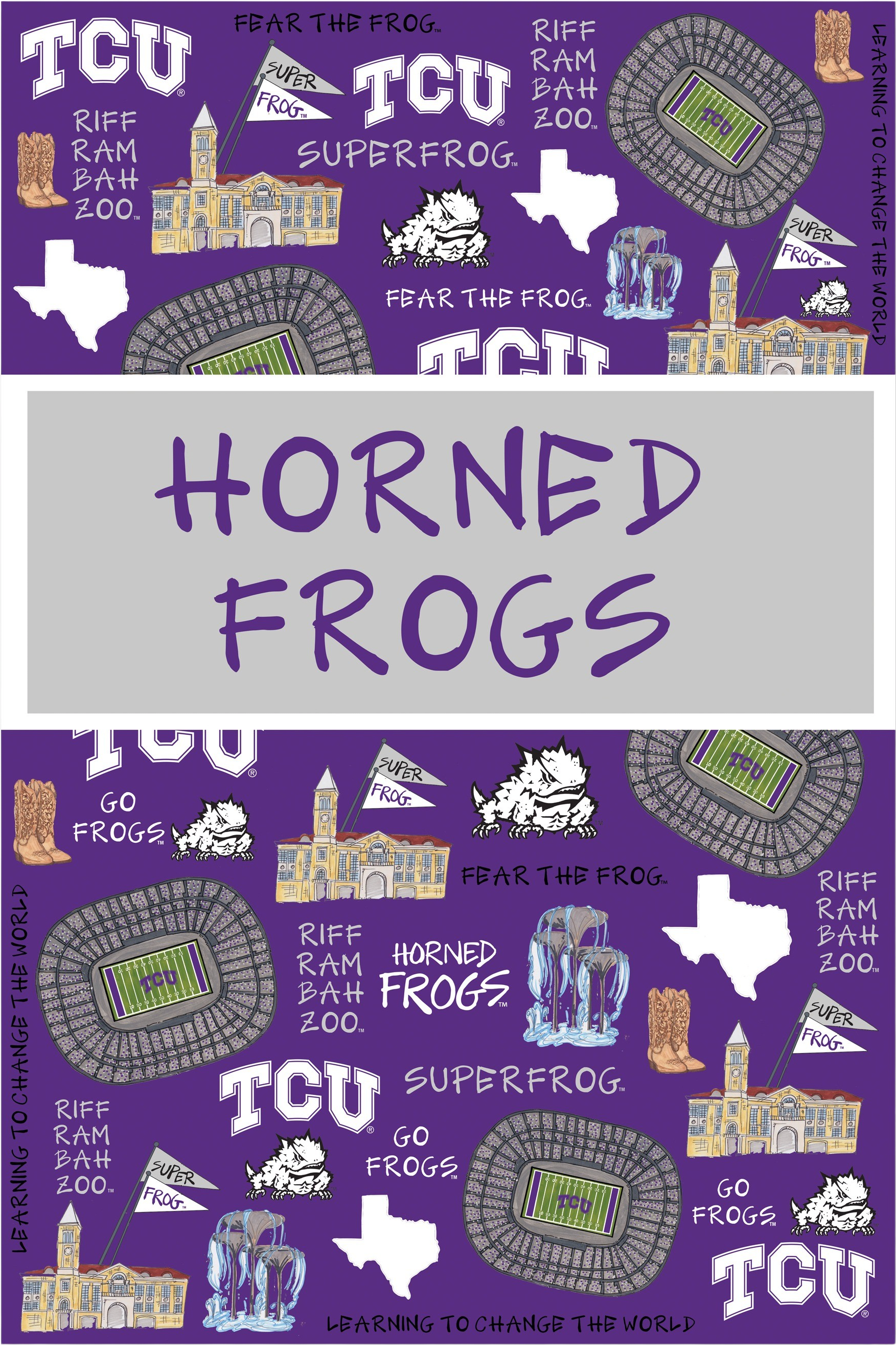 Texas Christian University Garden Flag