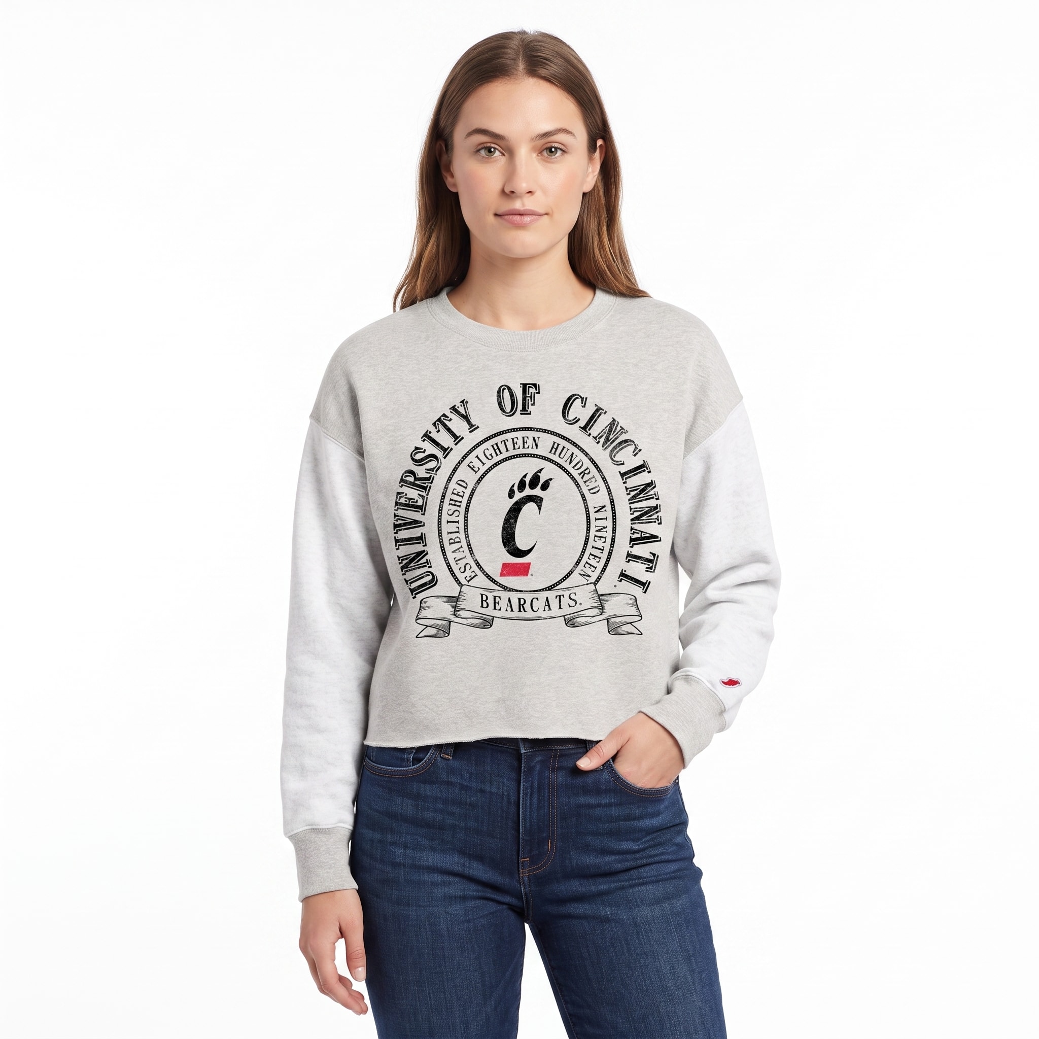 University of Cincinnati Bearcats Women's Oversized Crewneck Sweatshirt