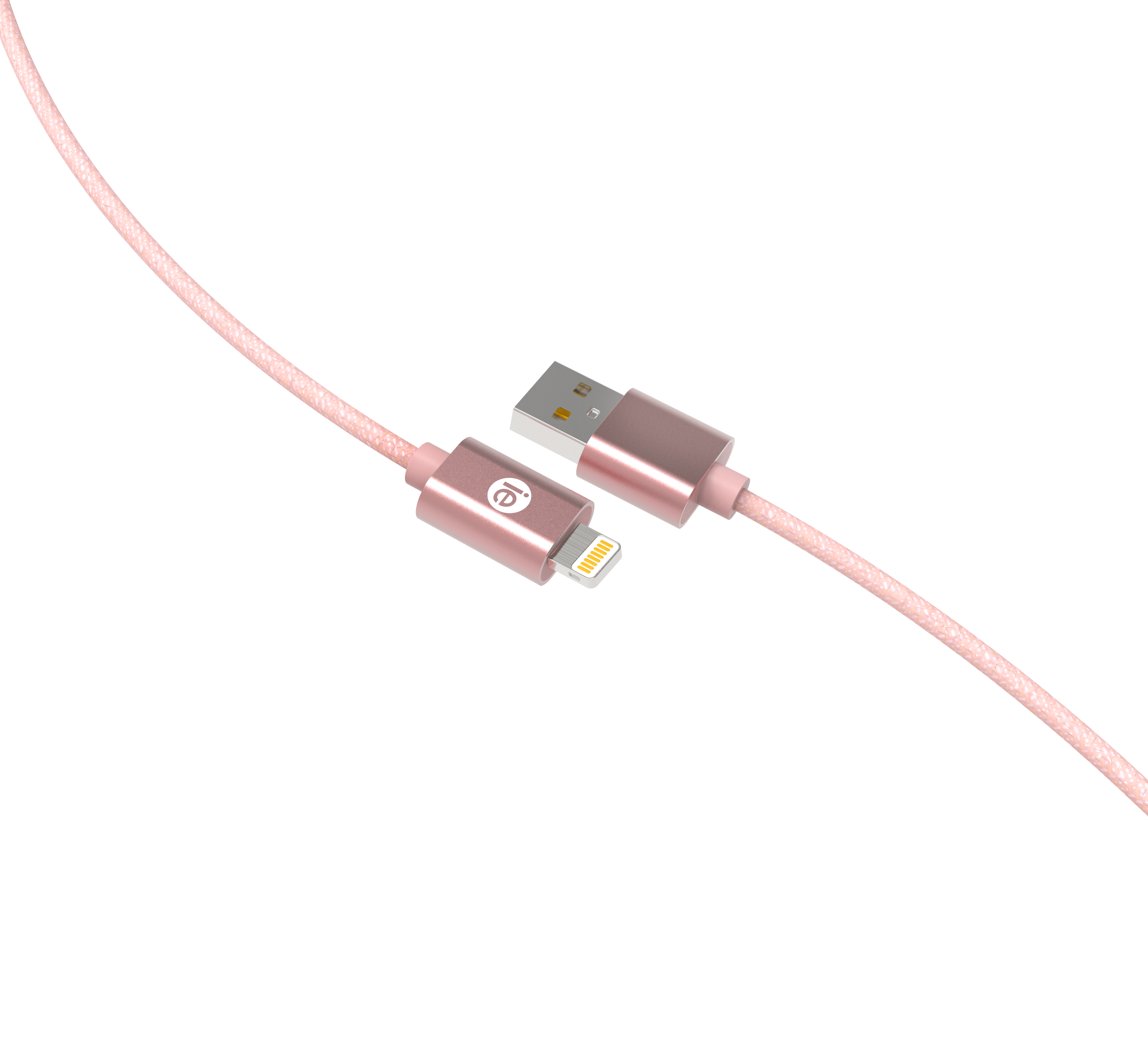 10ft Braided USB Lightning Cables - Rose Gold - ONLINE ONLY