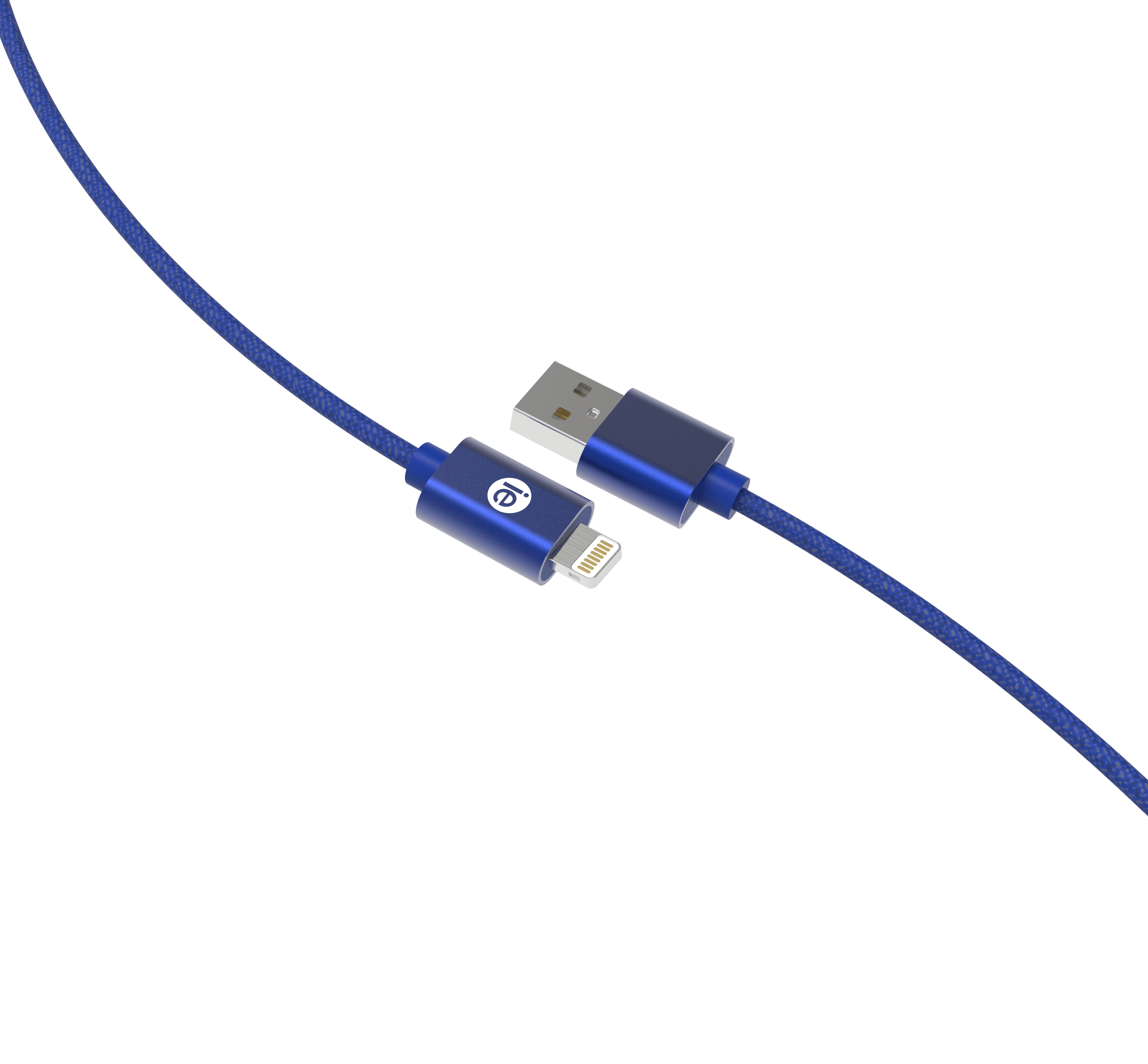 10ft Braided USB Lightning Cables - Blue - ONLINE ONLY