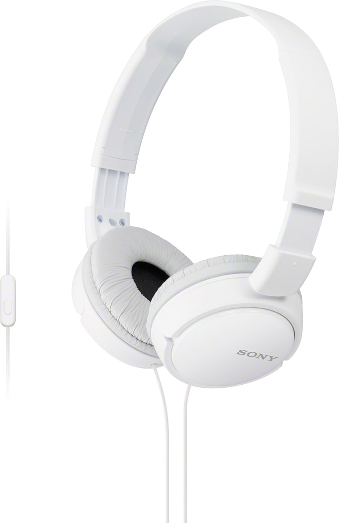 Sony Stereo On-Ear Headphones with Mic, White