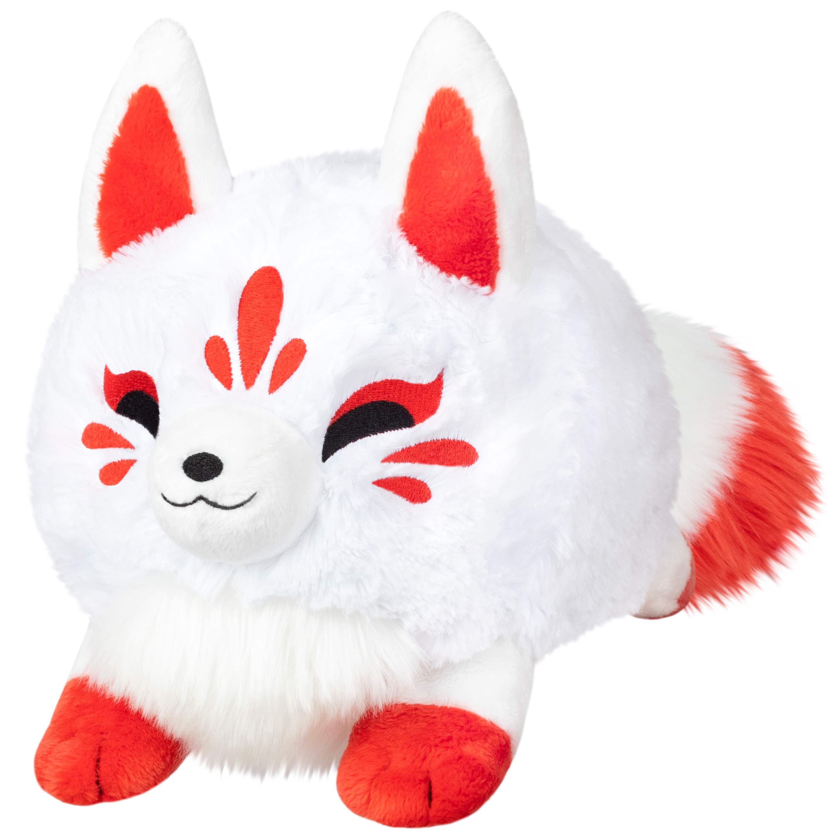 Mini Squishable Baby Kitsune White/Red