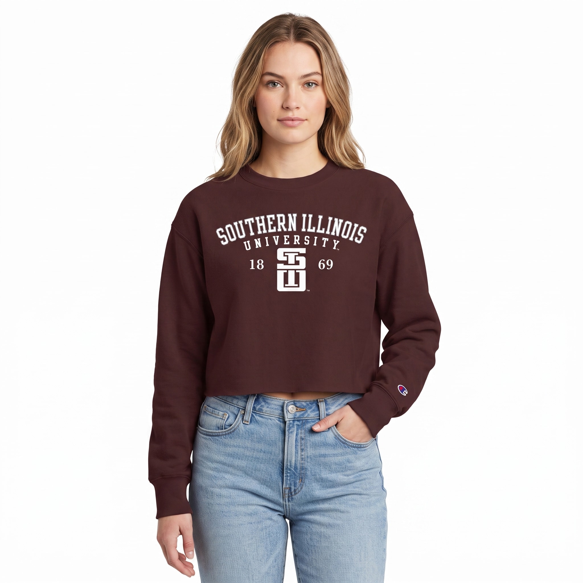 Southern Illinois University Women's Oversized Crewneck Sweatshirt