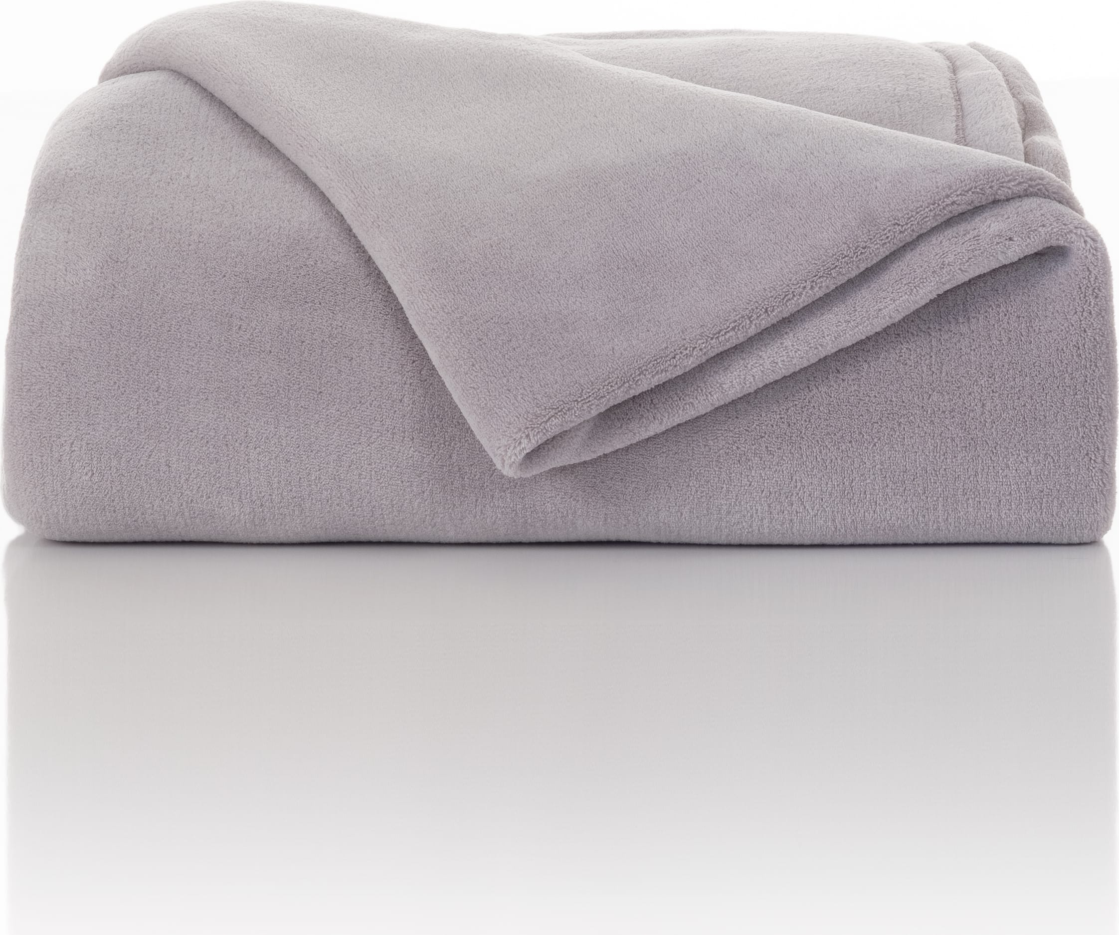 TWIN XL PLUSH BLANKET - GRAY