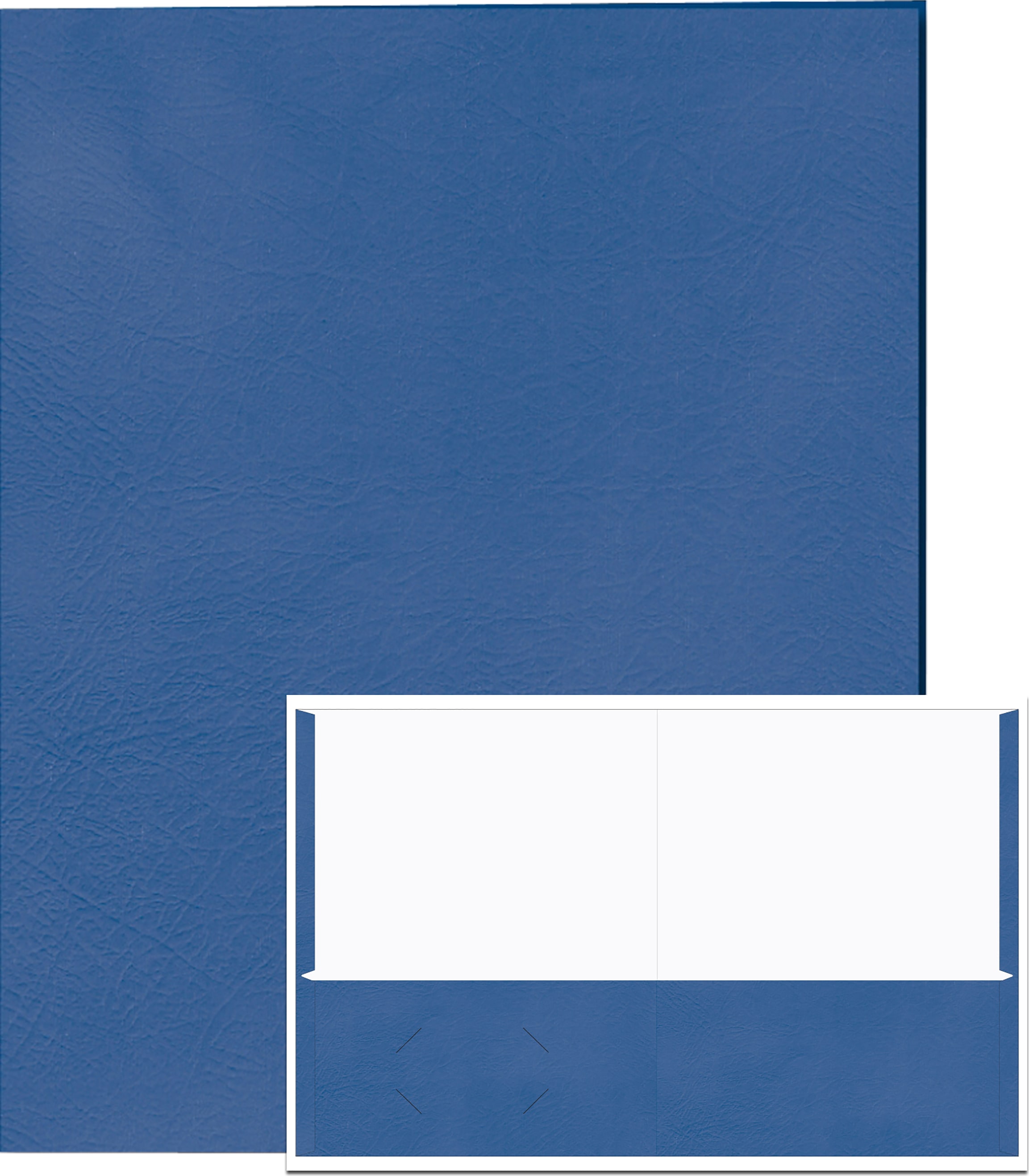 PORTFOLIO 2 POCKET LEATHERETTE MIDNIGHT