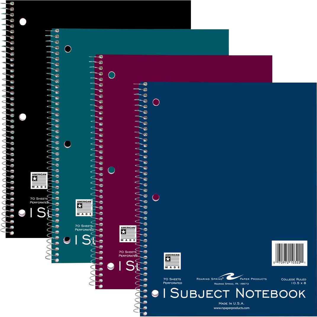 NOTEBOOK 10.5x8 70SH WIREBOUND