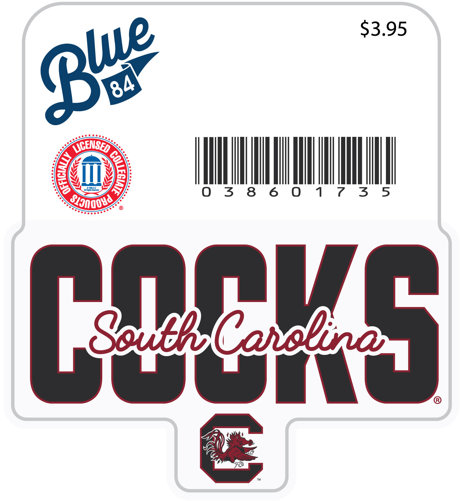 University of South Carolina Gamecocks Mini Sticker