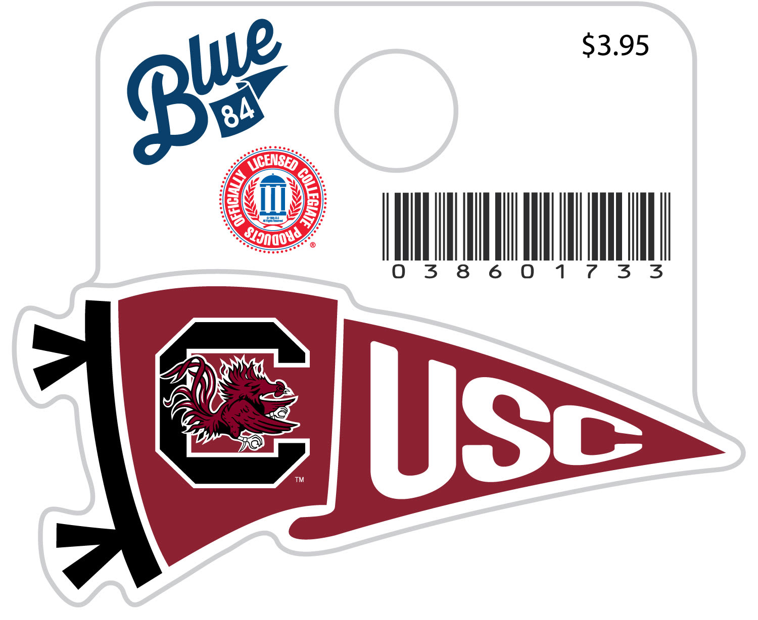 University of South Carolina Gamecocks Mini Sticker