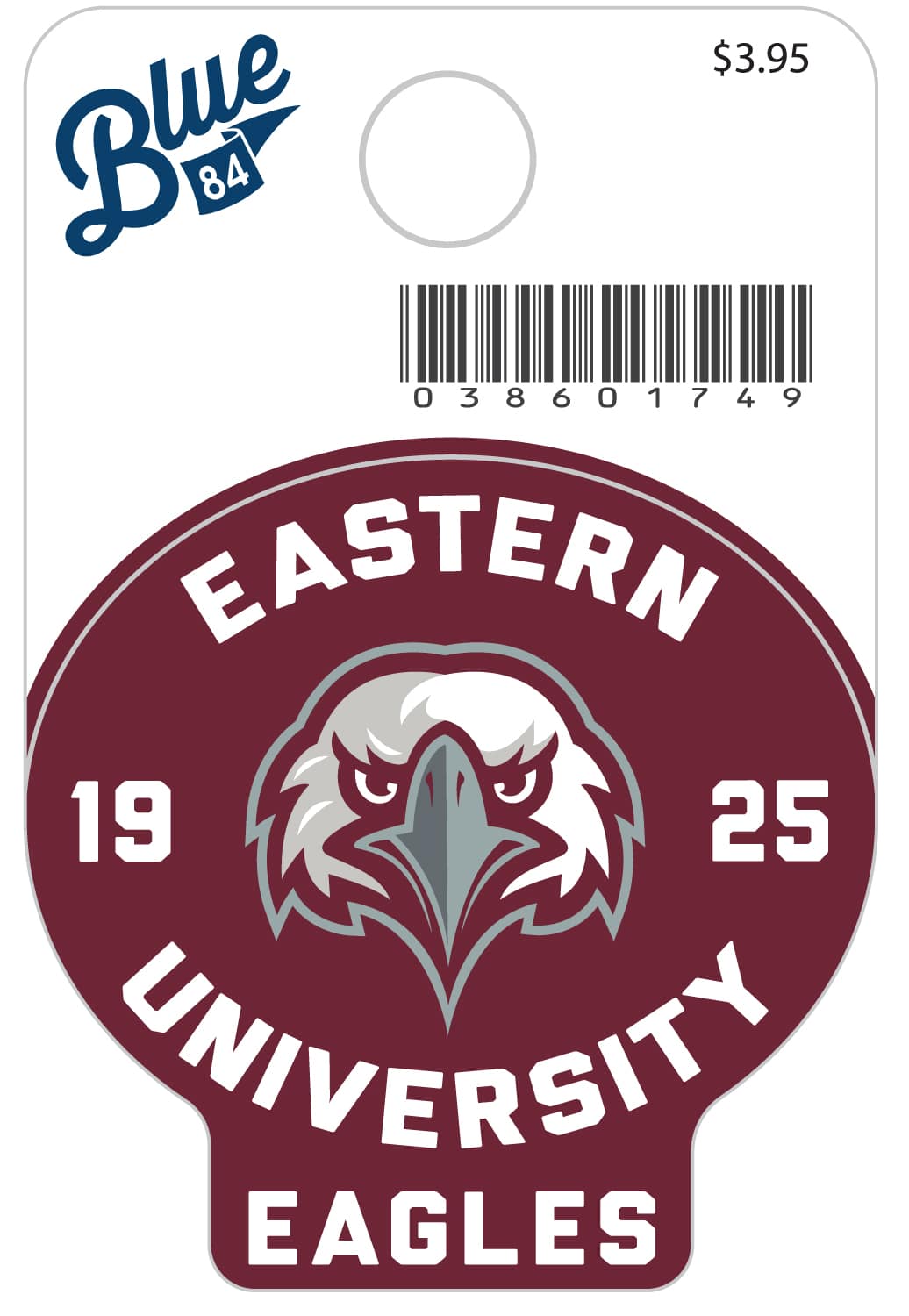 Eastern University Eagles Mini Sticker