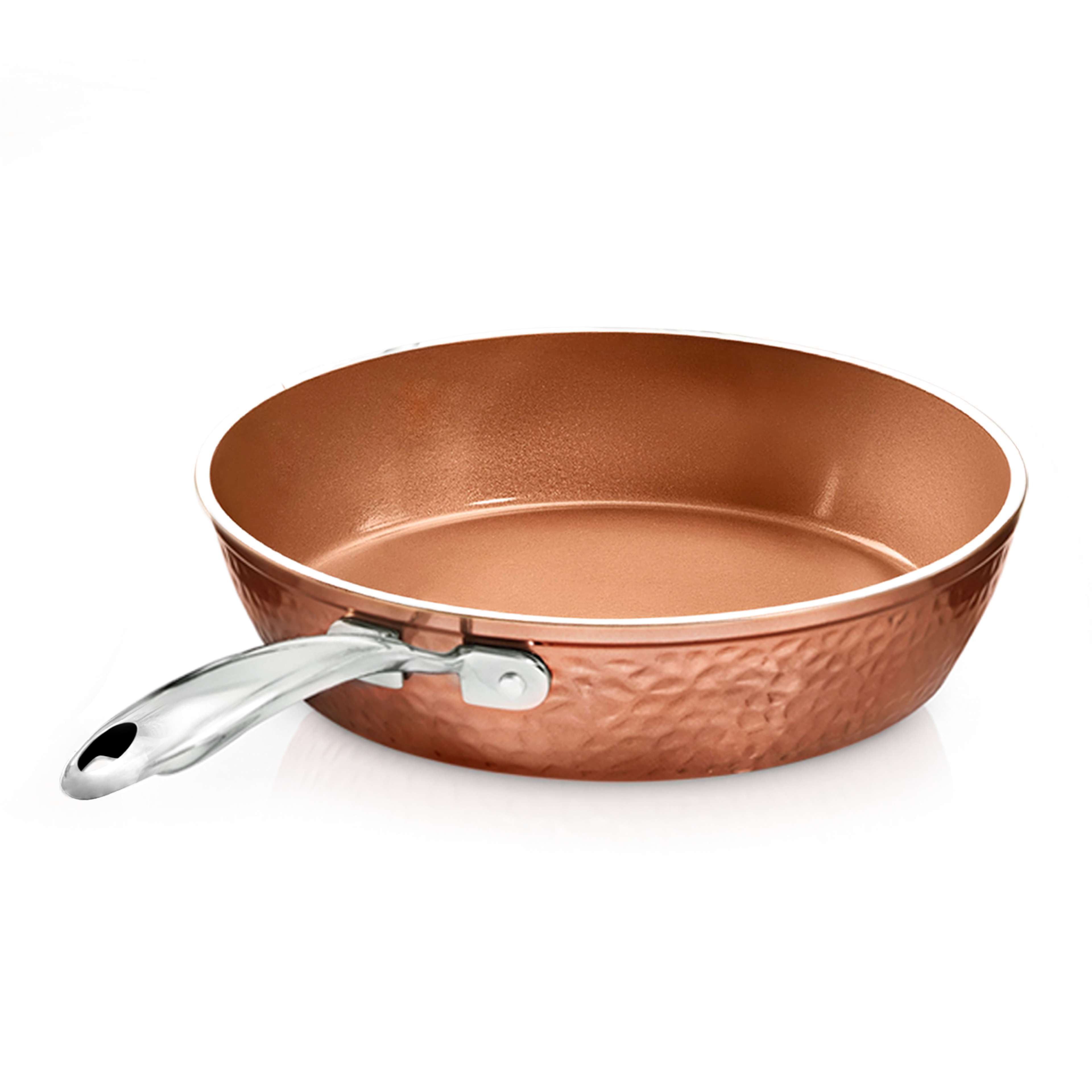 12" Hammered Copper Fry Pan