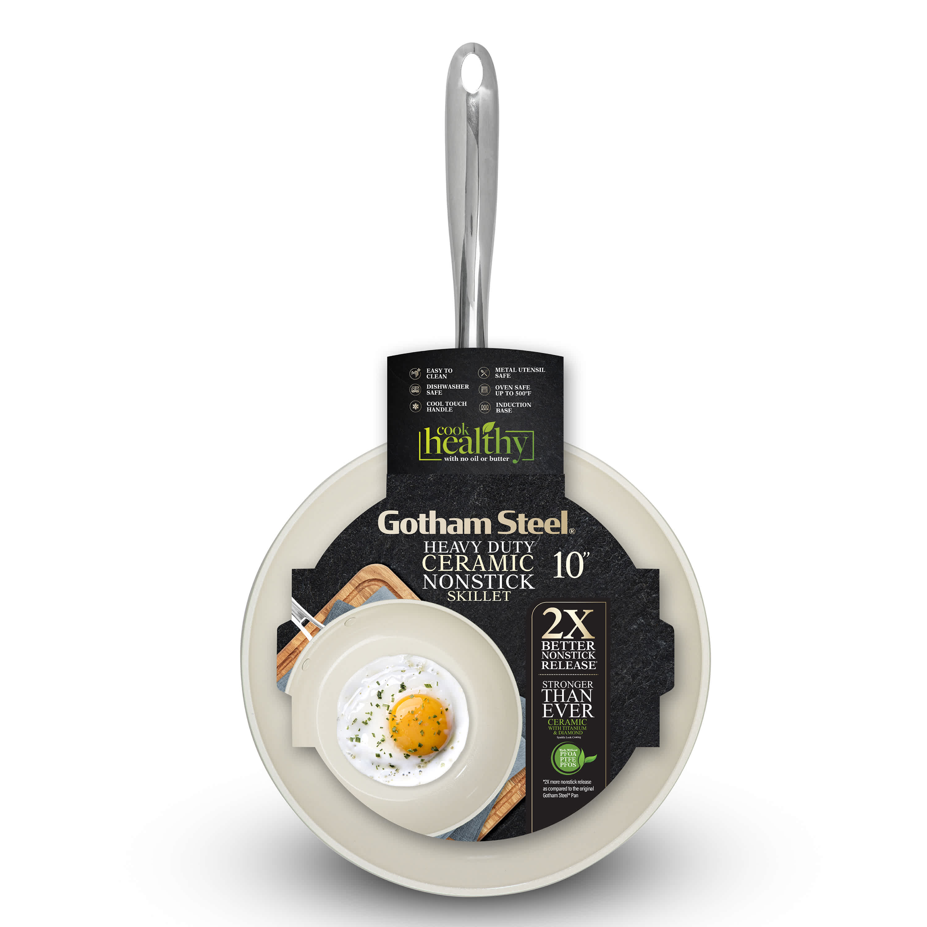 10" Fry Pan Cream