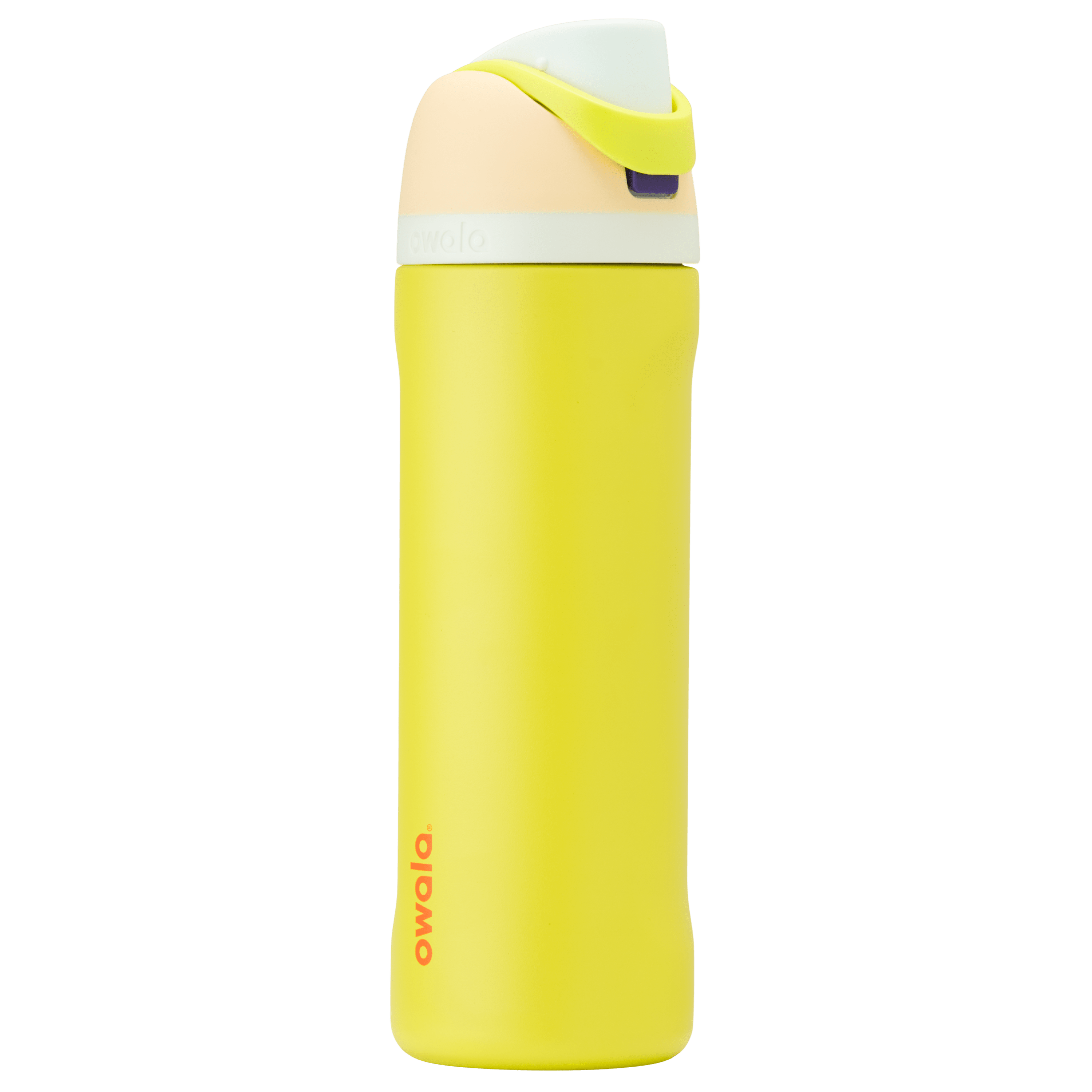Owala FreeSip - Stainless Steel - 24 oz. -  Tan/Yellow (Lemon Limeade)