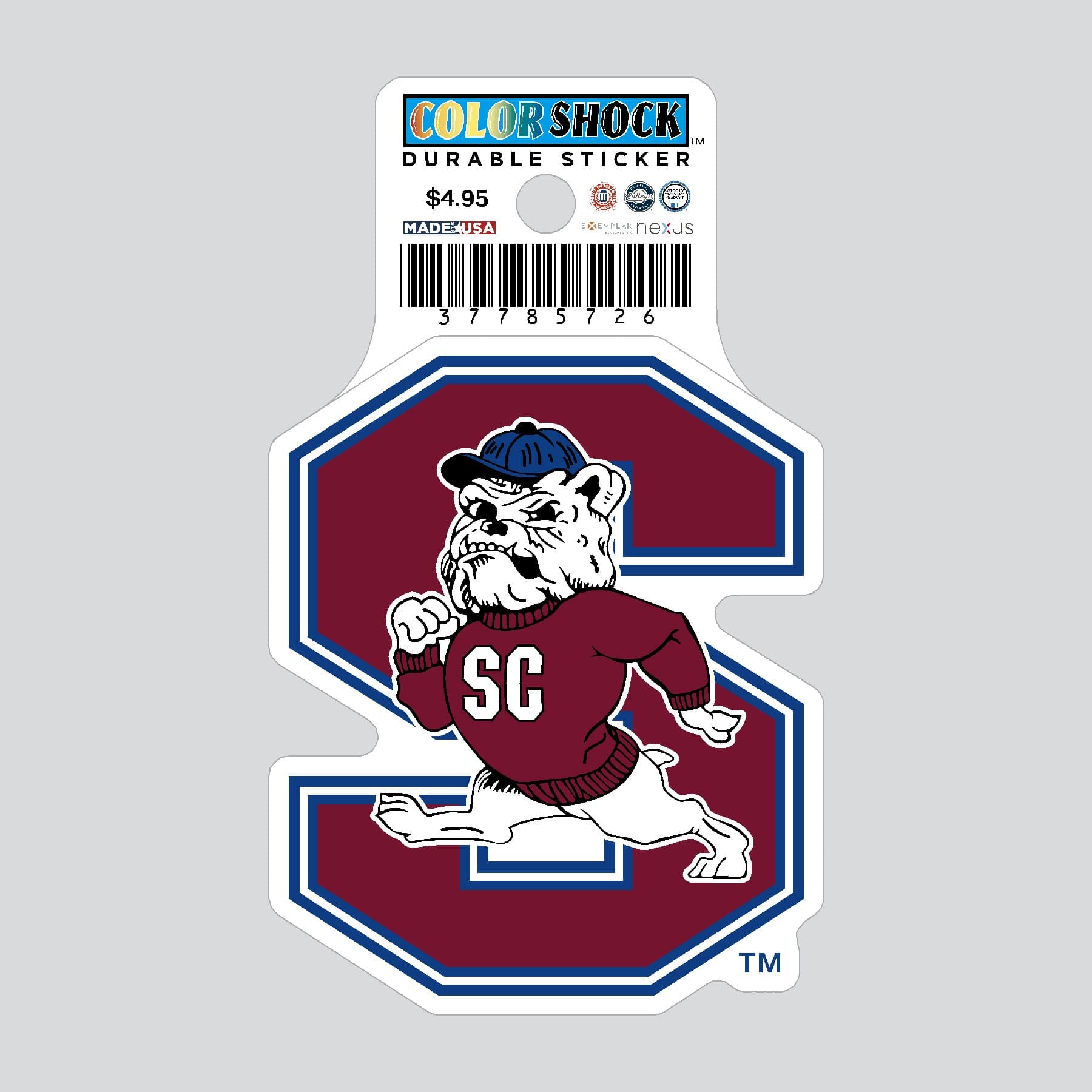 South Carolina State University Bulldogs Durable Sticker