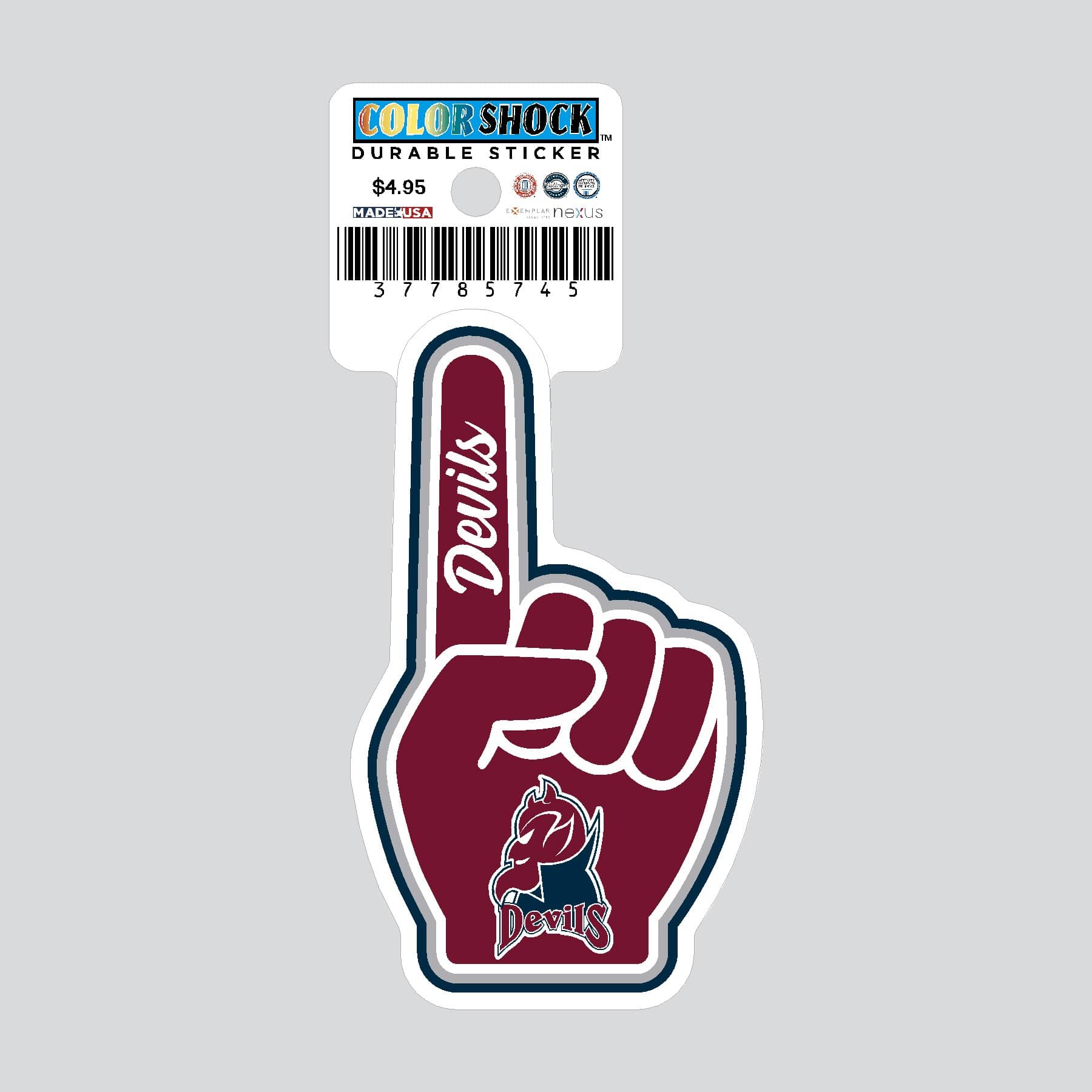Fairleigh Dickinson University Devils Durable Sticker