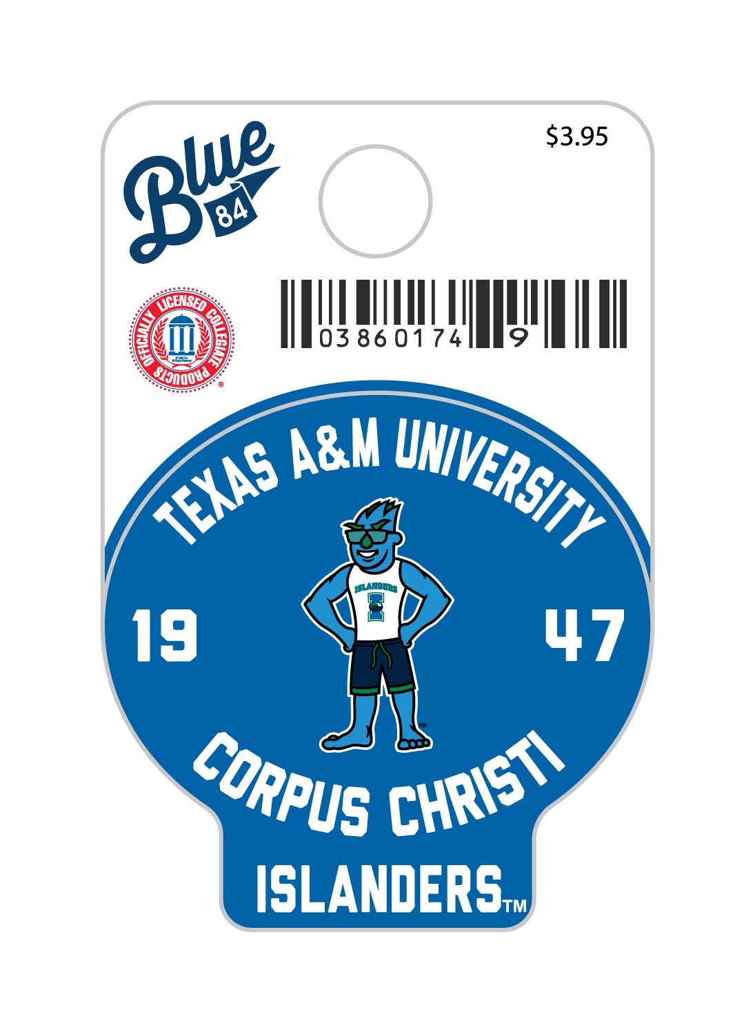 Texas A&M University-Corpus Christi Islanders Mini Sticker
