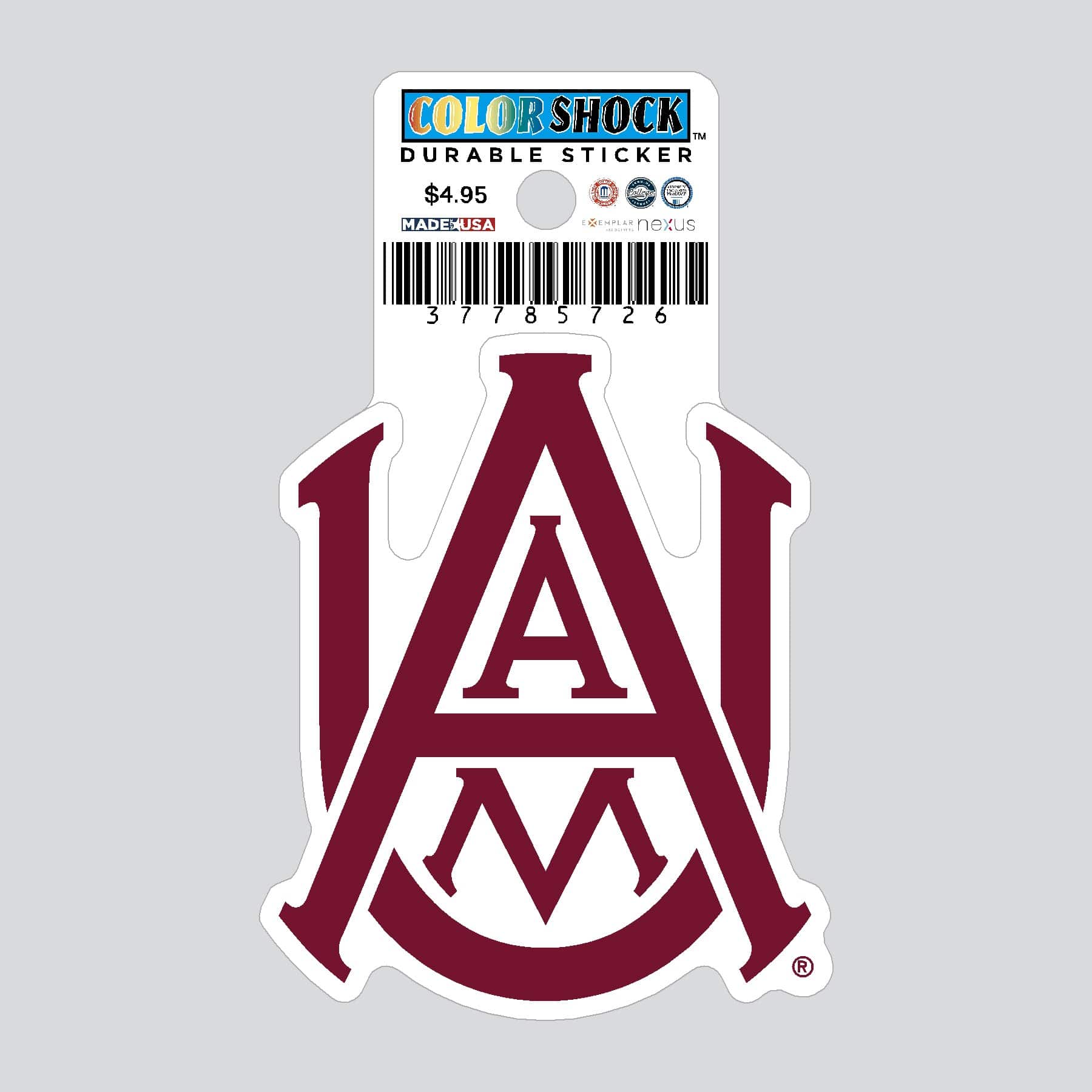 Alabama A&M University Bulldogs Durable Sticker